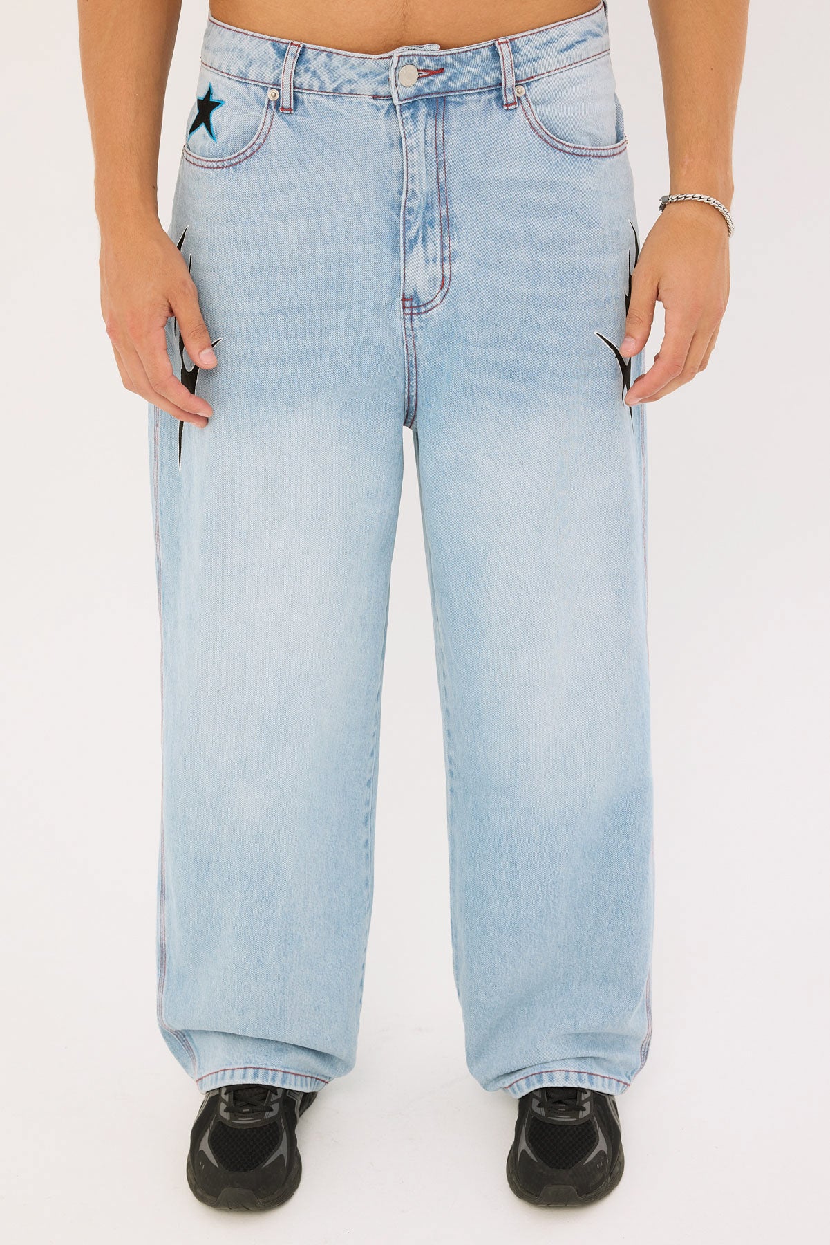 Neovision Nexus Behemoth Super Baggy Jean Glitch Blue - Image 9