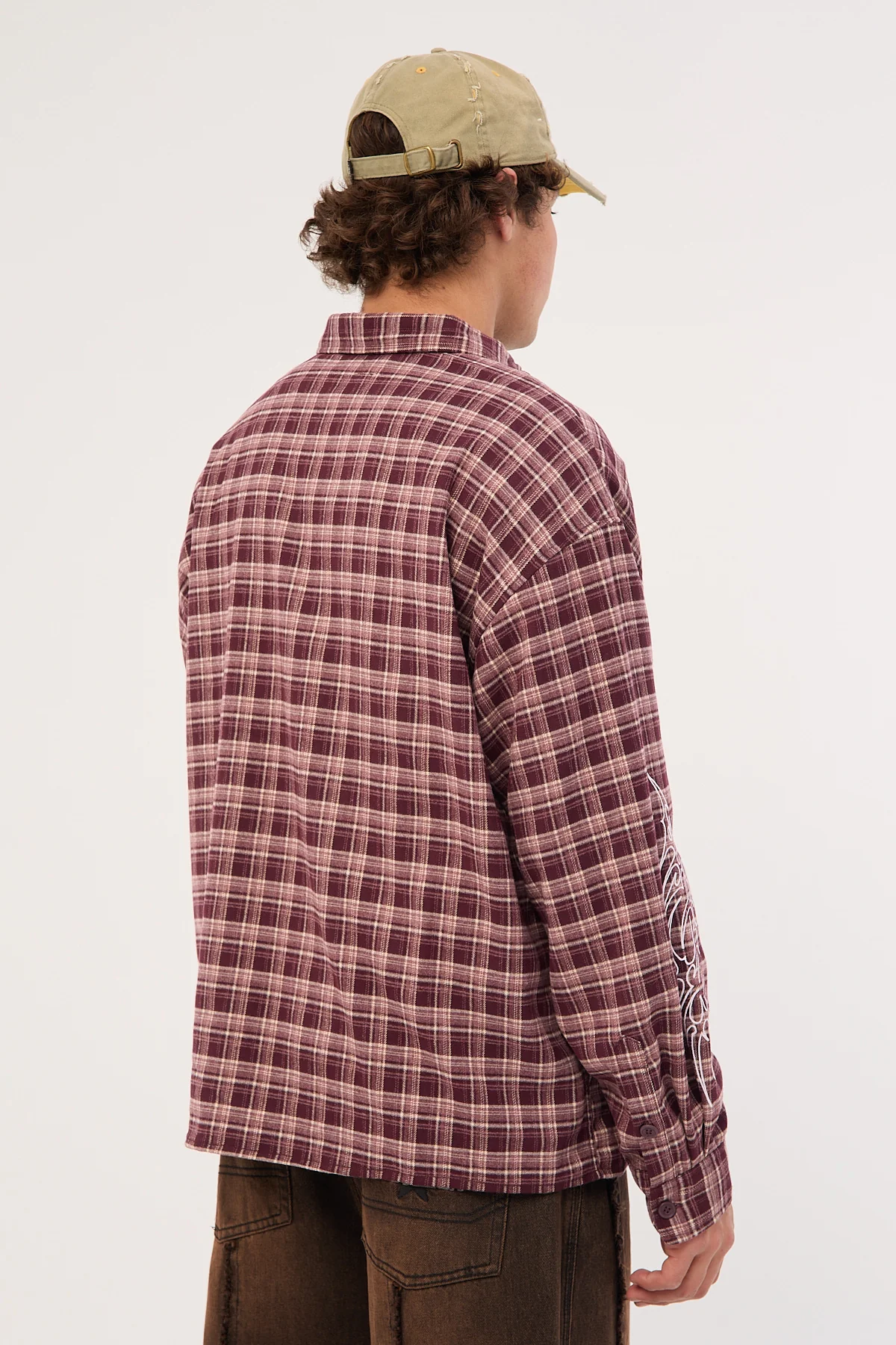 Neovision Nomadix Oversize Long Sleeve Shirt Purple Check - Image 8