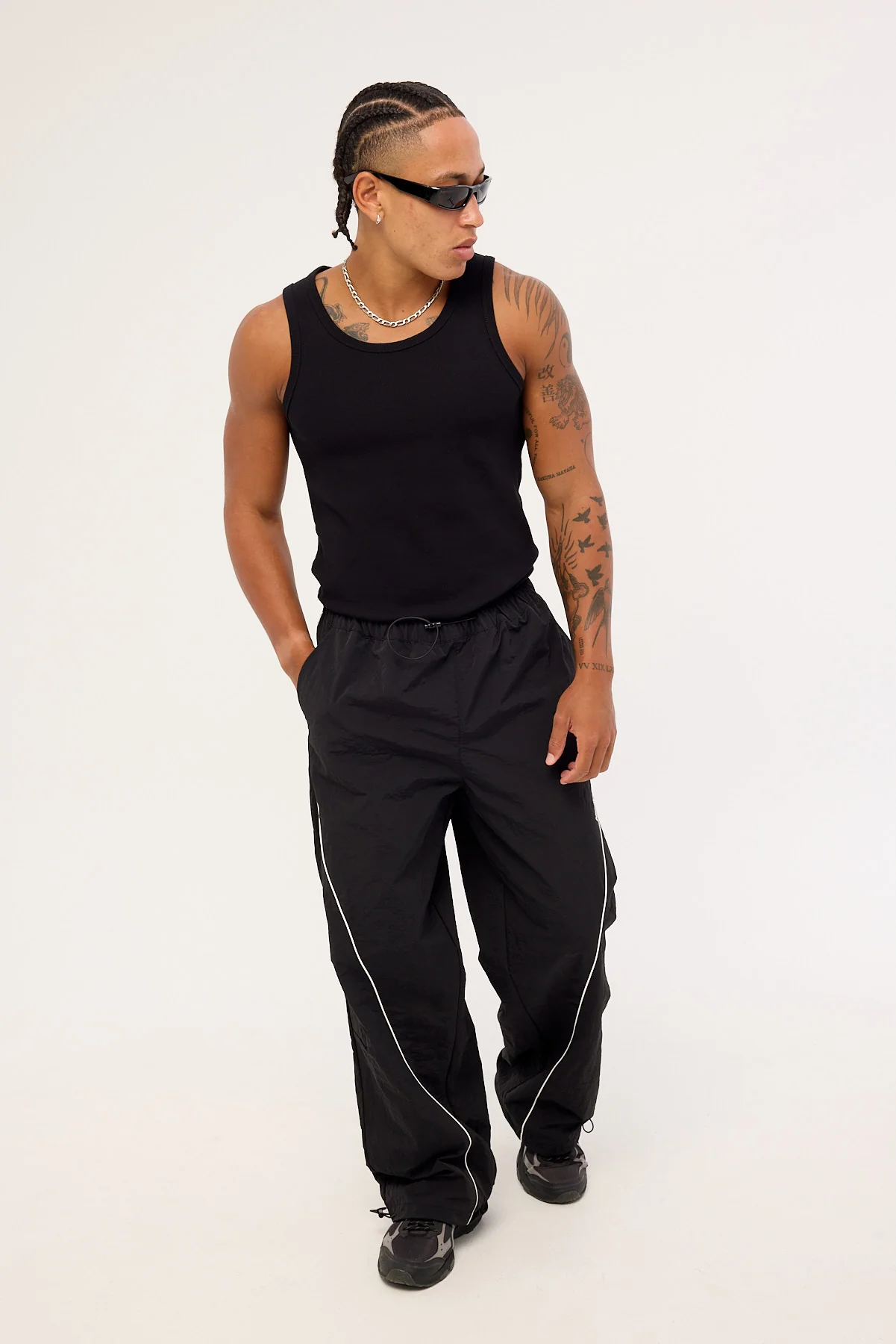 Neovision Nova Baggy Track Pant Black