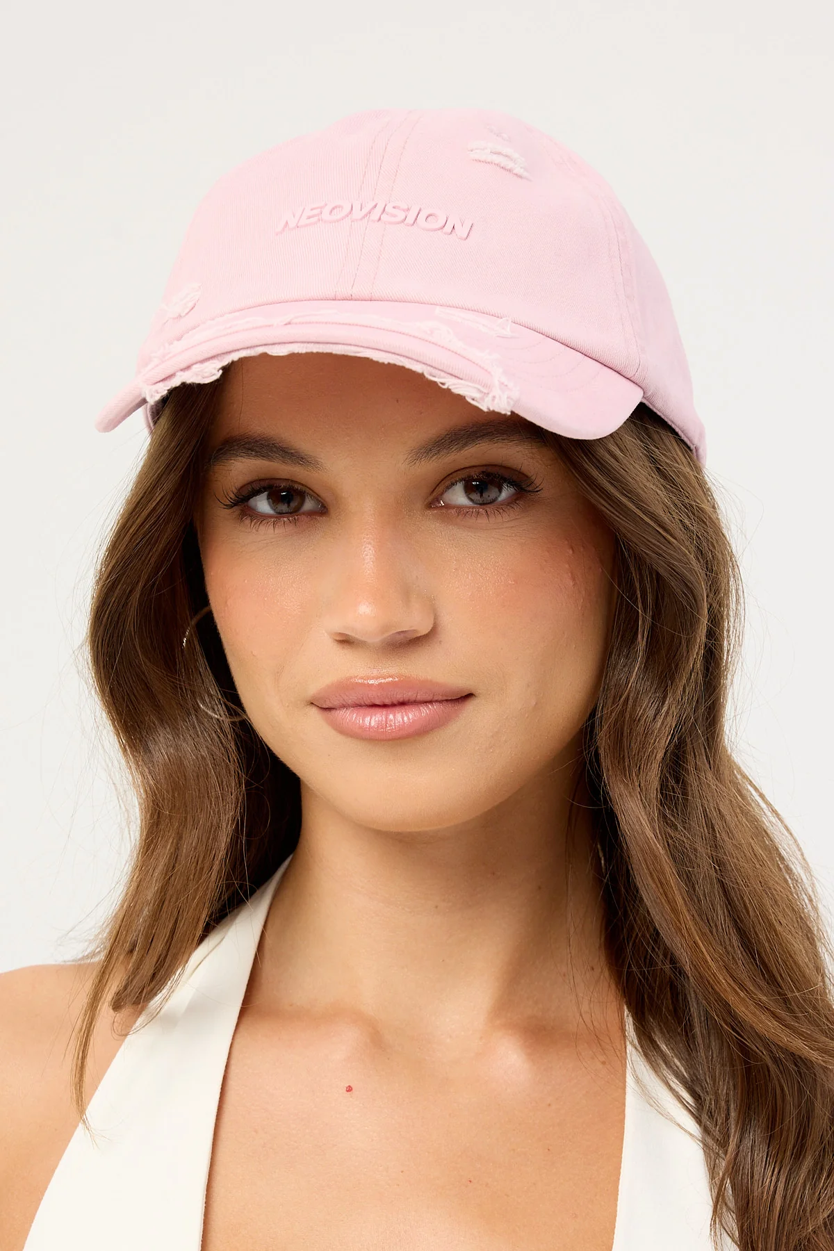 Neovision Nova Base Distressed Dad Cap Light Pink - Image 5