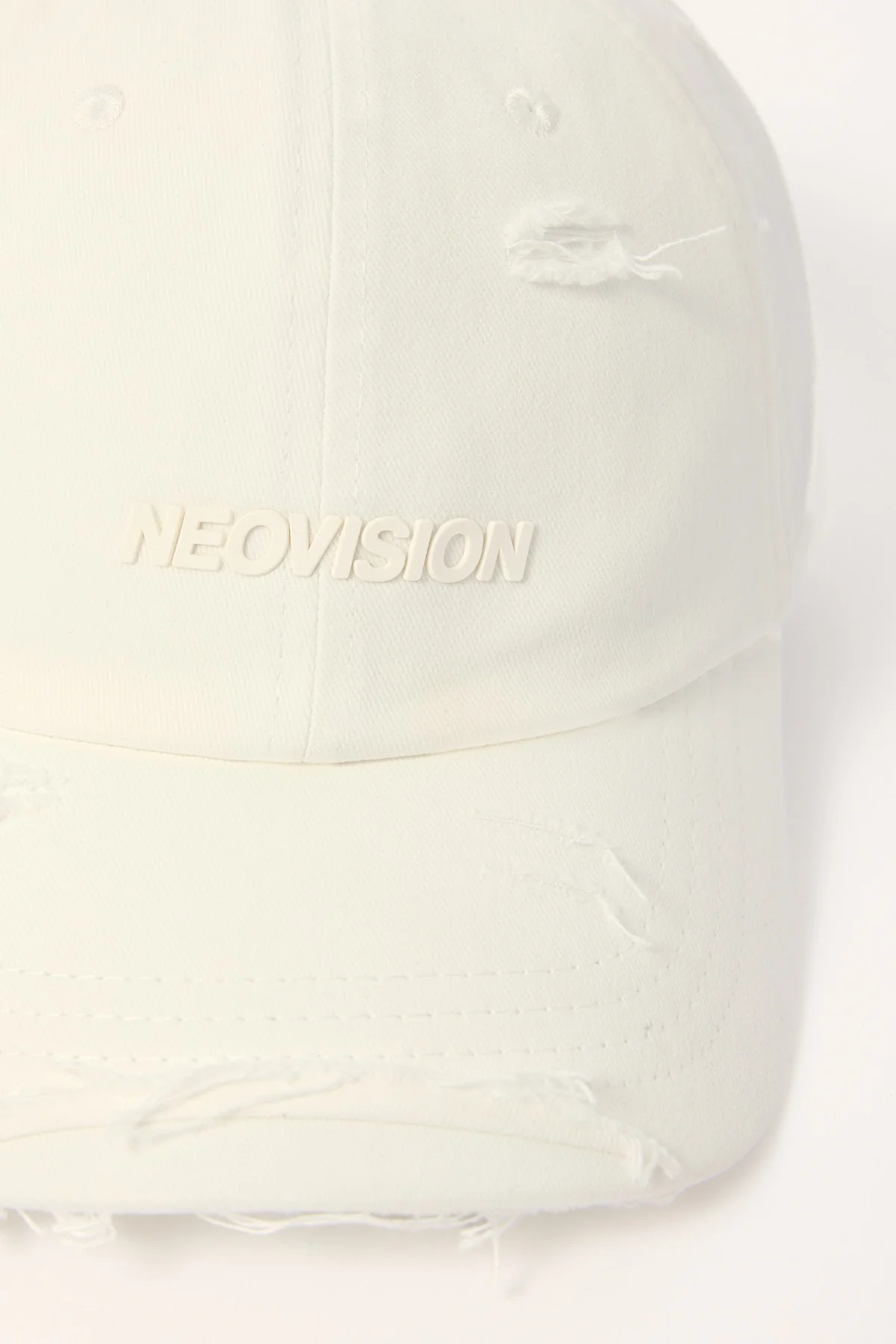 Neovision Nova Base Distressed Dad Cap Washed White - Image 2