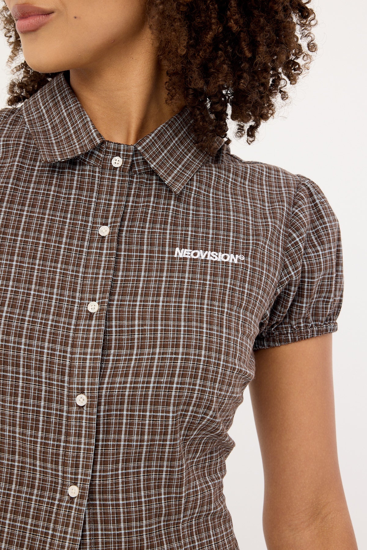 Neovision Nova Button Up Blouse Brown - Image 6