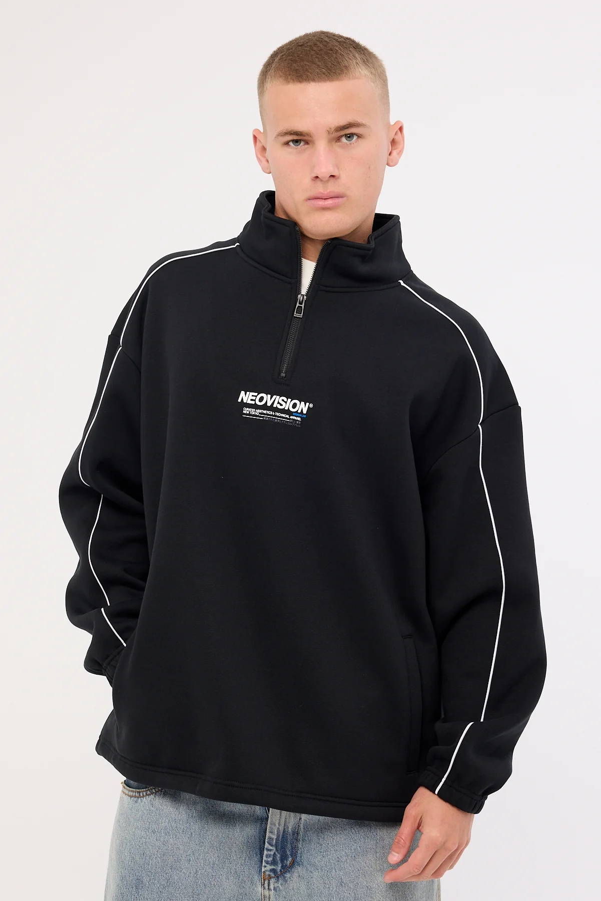 Neovision Nova Elastic Quarter Zip Crew Black - Image 2