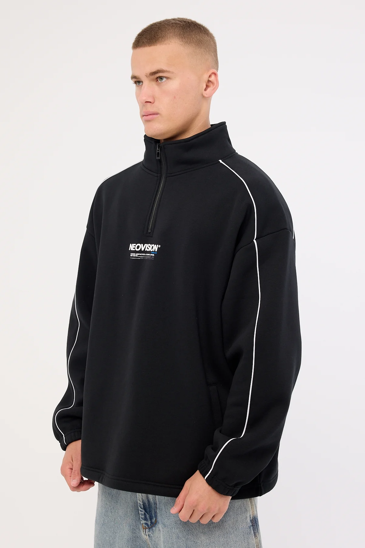 Neovision Nova Elastic Quarter Zip Crew Black - Image 5