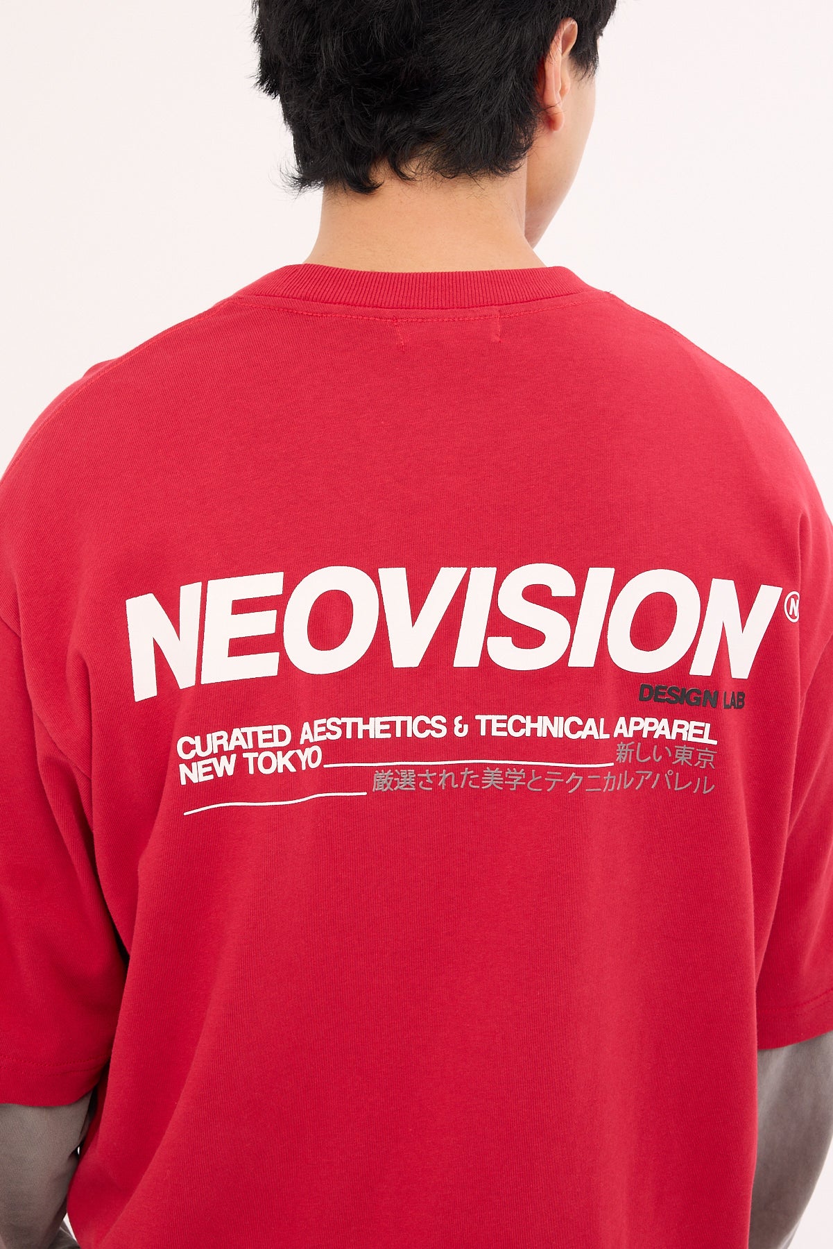 Neovision Nova Oversize Super Heavy Tee Red - Image 4