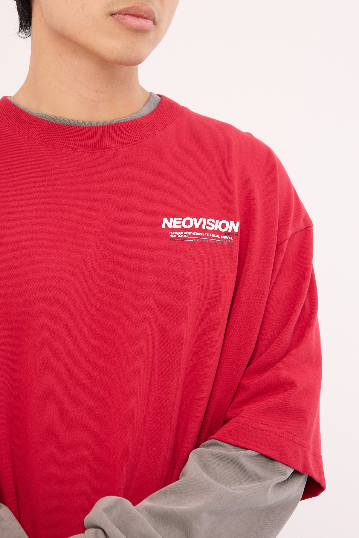 Neovision Nova Oversize Super Heavy Tee Red - Image 7