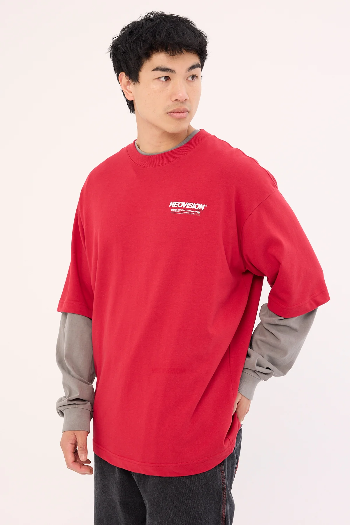 Neovision Nova Oversize Super Heavy Tee Red - Image 8