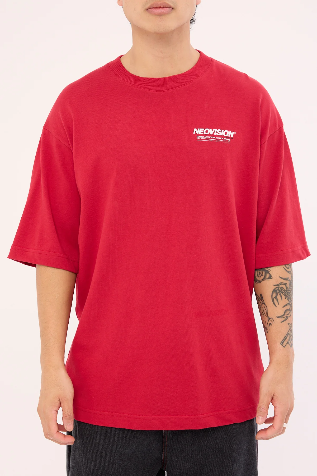 Neovision Nova Oversize Super Heavy Tee Red - Image 9
