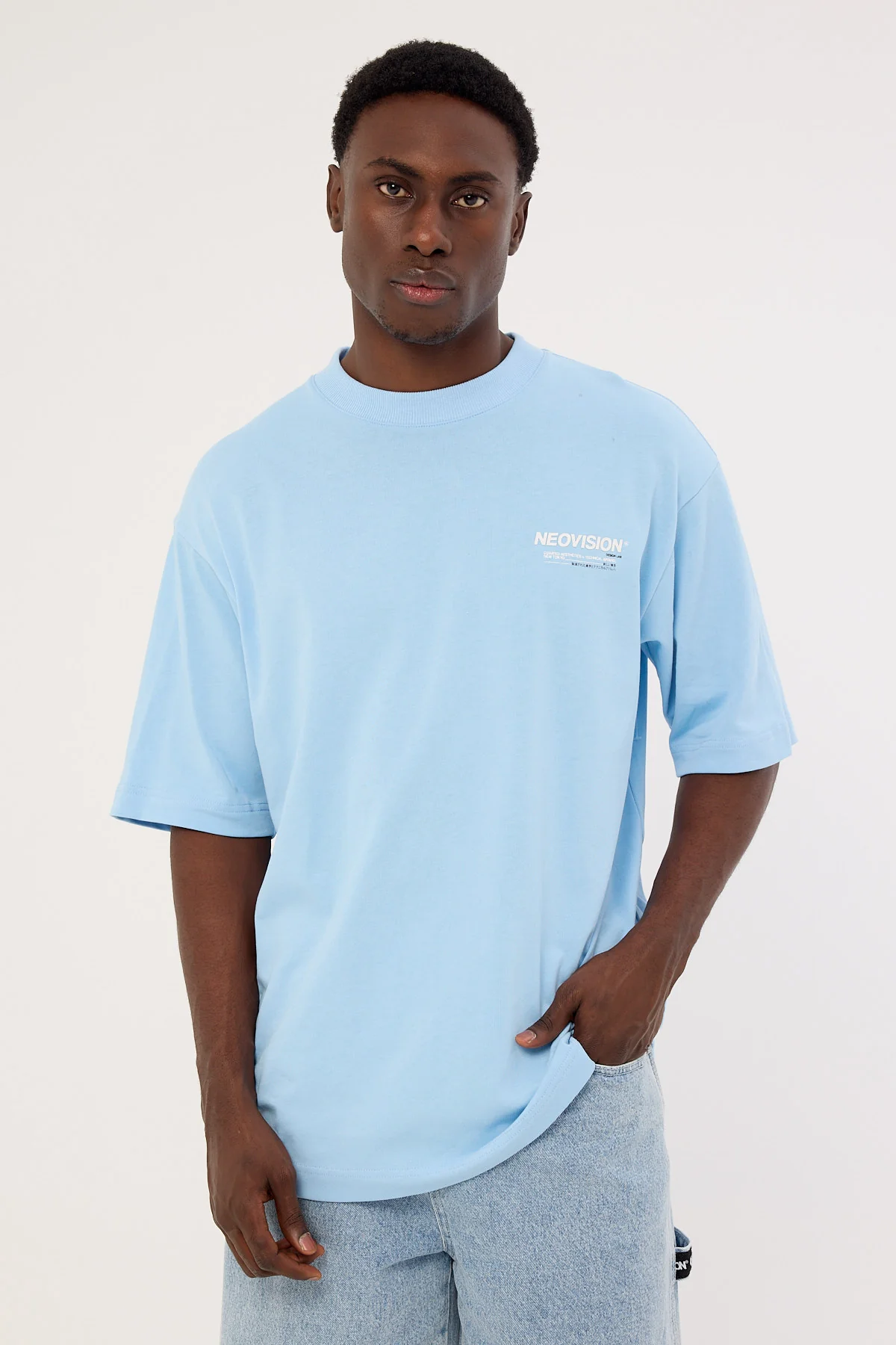 Neovision Nova Oversize Super Heavy Tee Washed Lagoon - Image 2