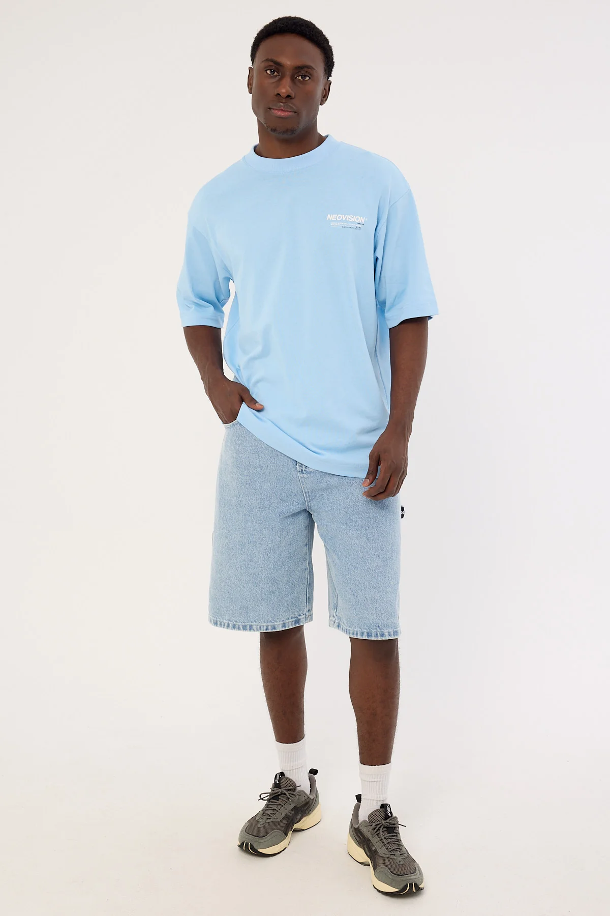 Neovision Nova Oversize Super Heavy Tee Washed Lagoon - Image 3