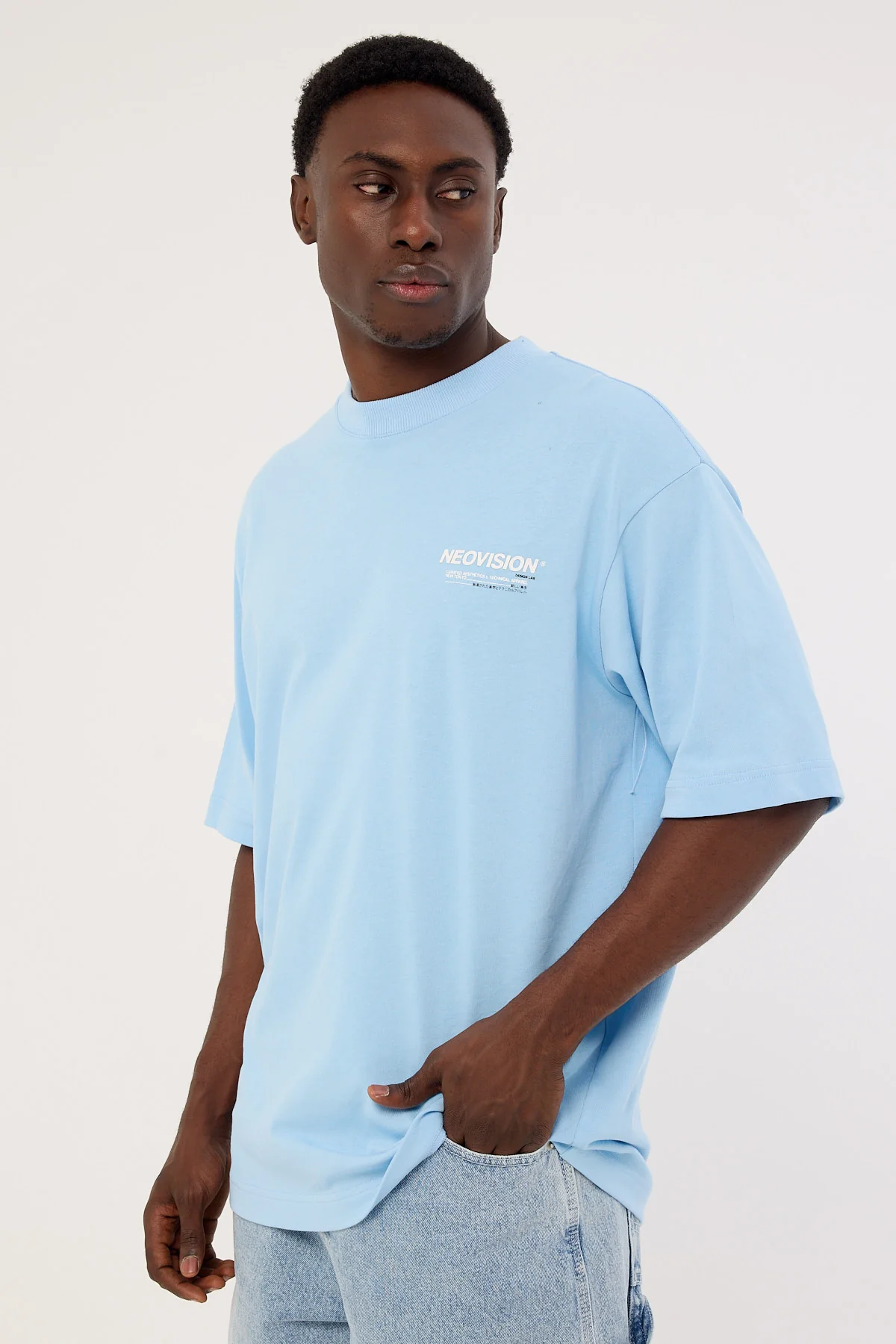 Neovision Nova Oversize Super Heavy Tee Washed Lagoon - Image 5