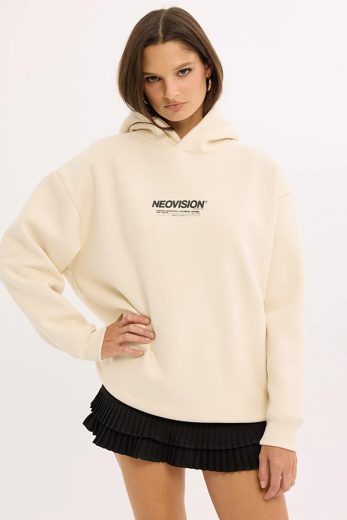 Neovision Nova Street Hoodie Off White - Image 8