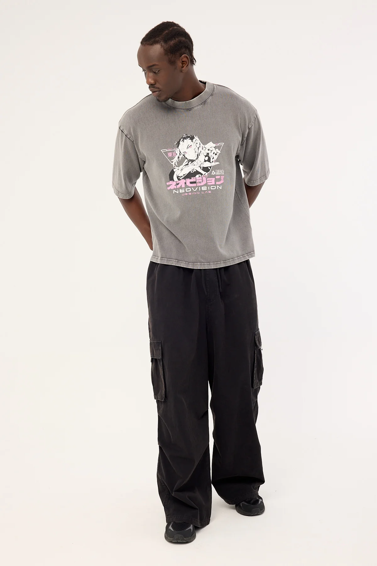 Neovision Nullvoid Cropped Street Super Heavy Tee Acid Snow Black - Image 3