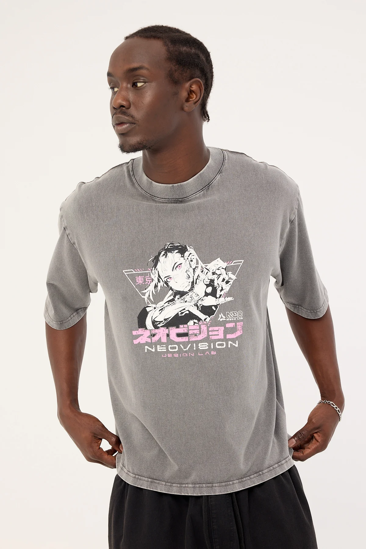 Neovision Nullvoid Cropped Street Super Heavy Tee Acid Snow Black - Image 4