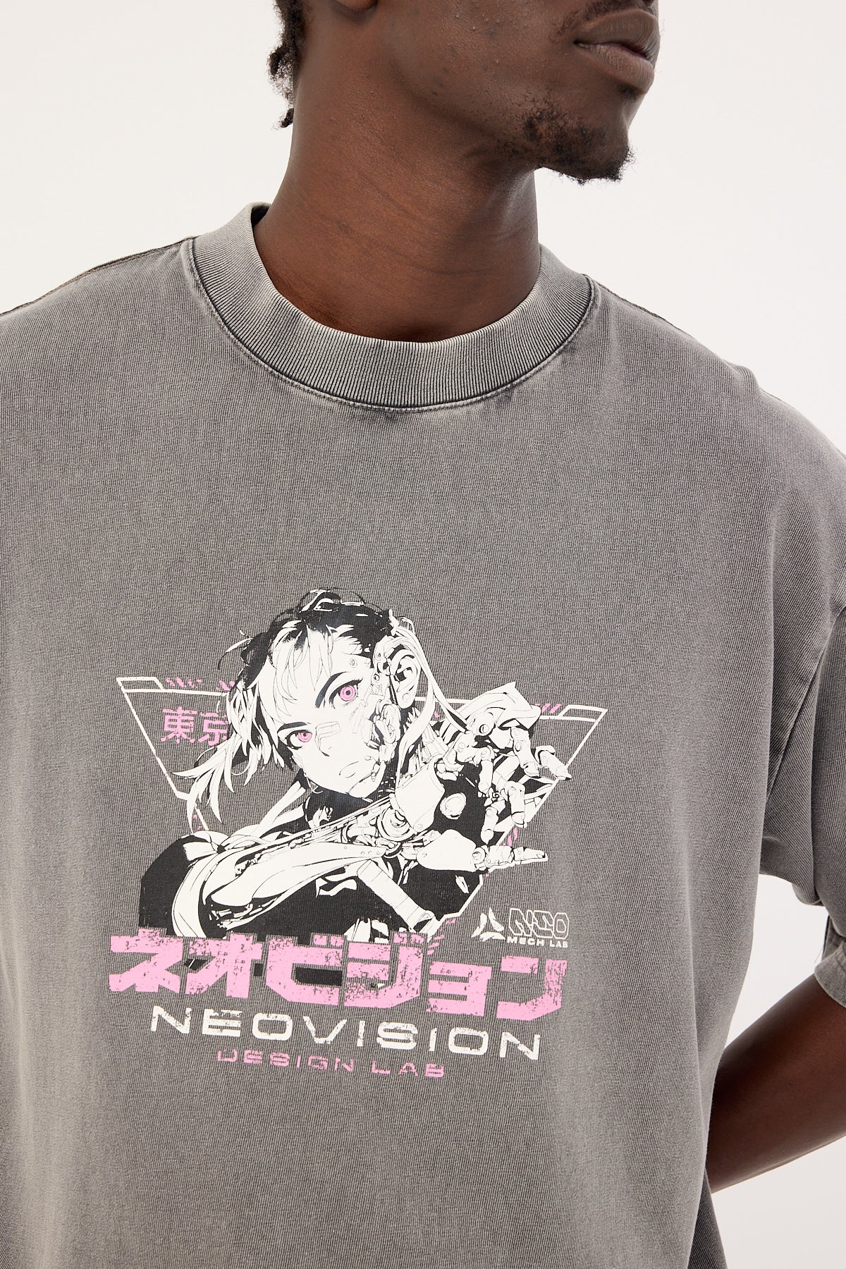 Neovision Nullvoid Cropped Street Super Heavy Tee Acid Snow Black - Image 6