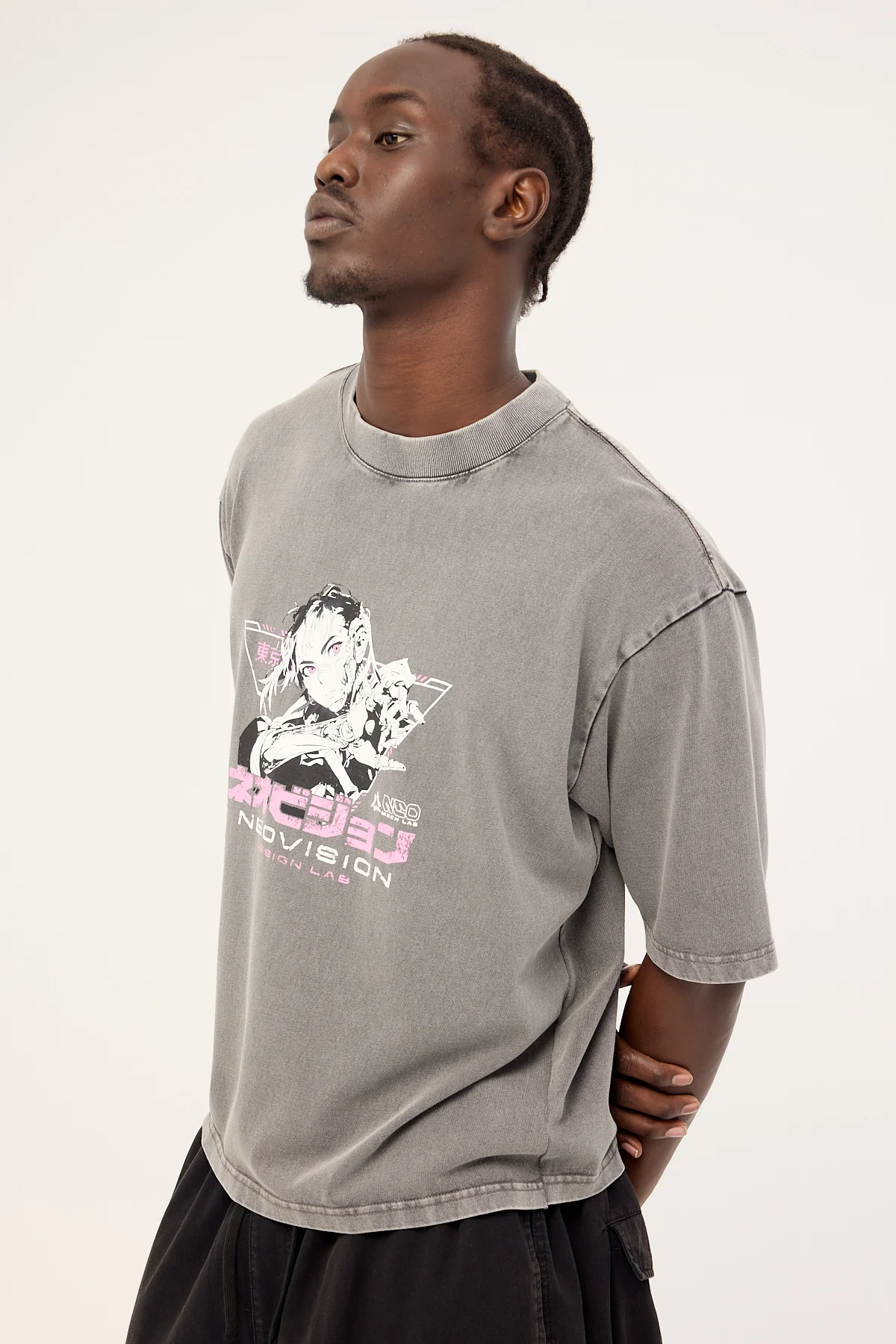 Neovision Nullvoid Cropped Street Super Heavy Tee Acid Snow Black - Image 7