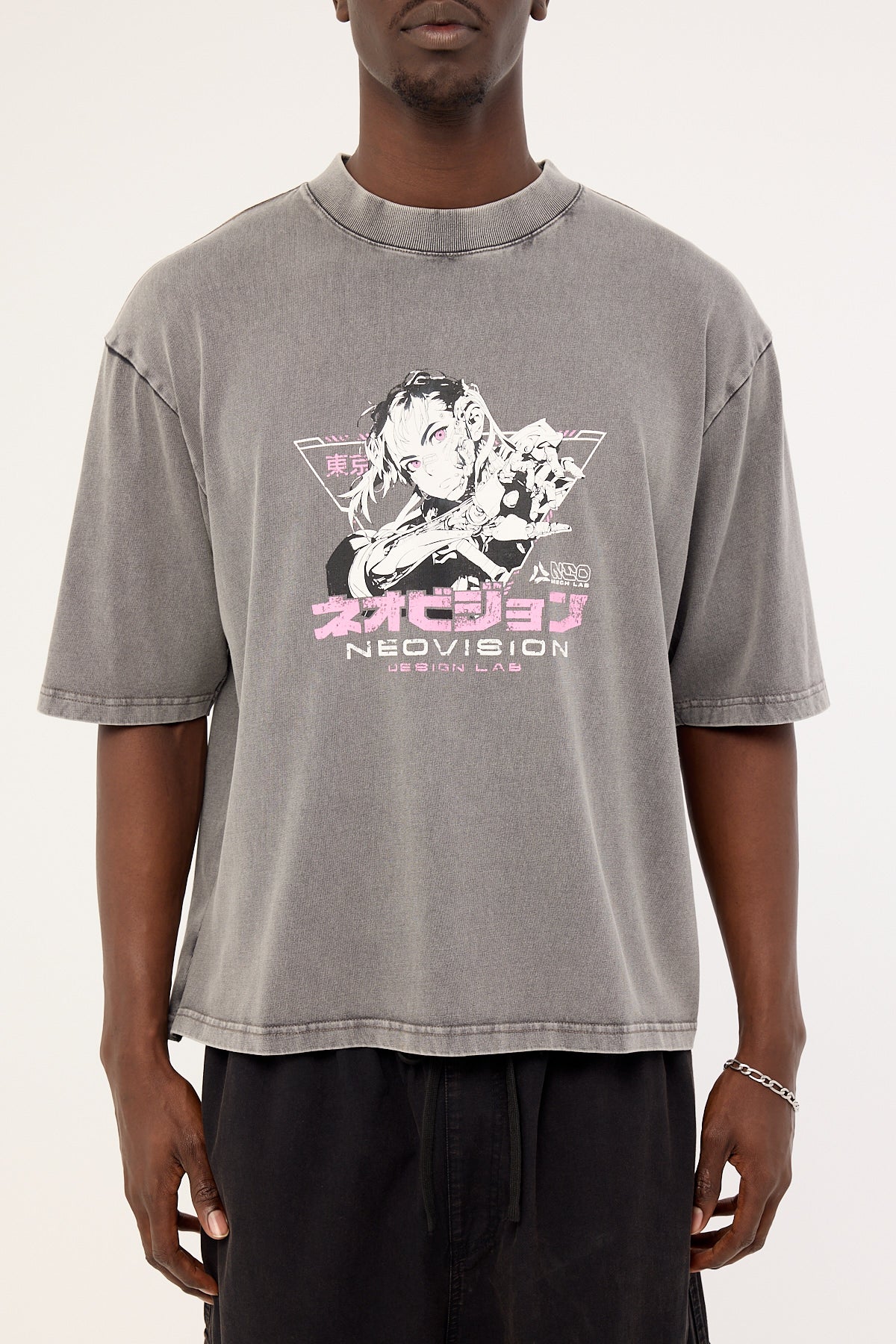 Neovision Nullvoid Cropped Street Super Heavy Tee Acid Snow Black - Image 8