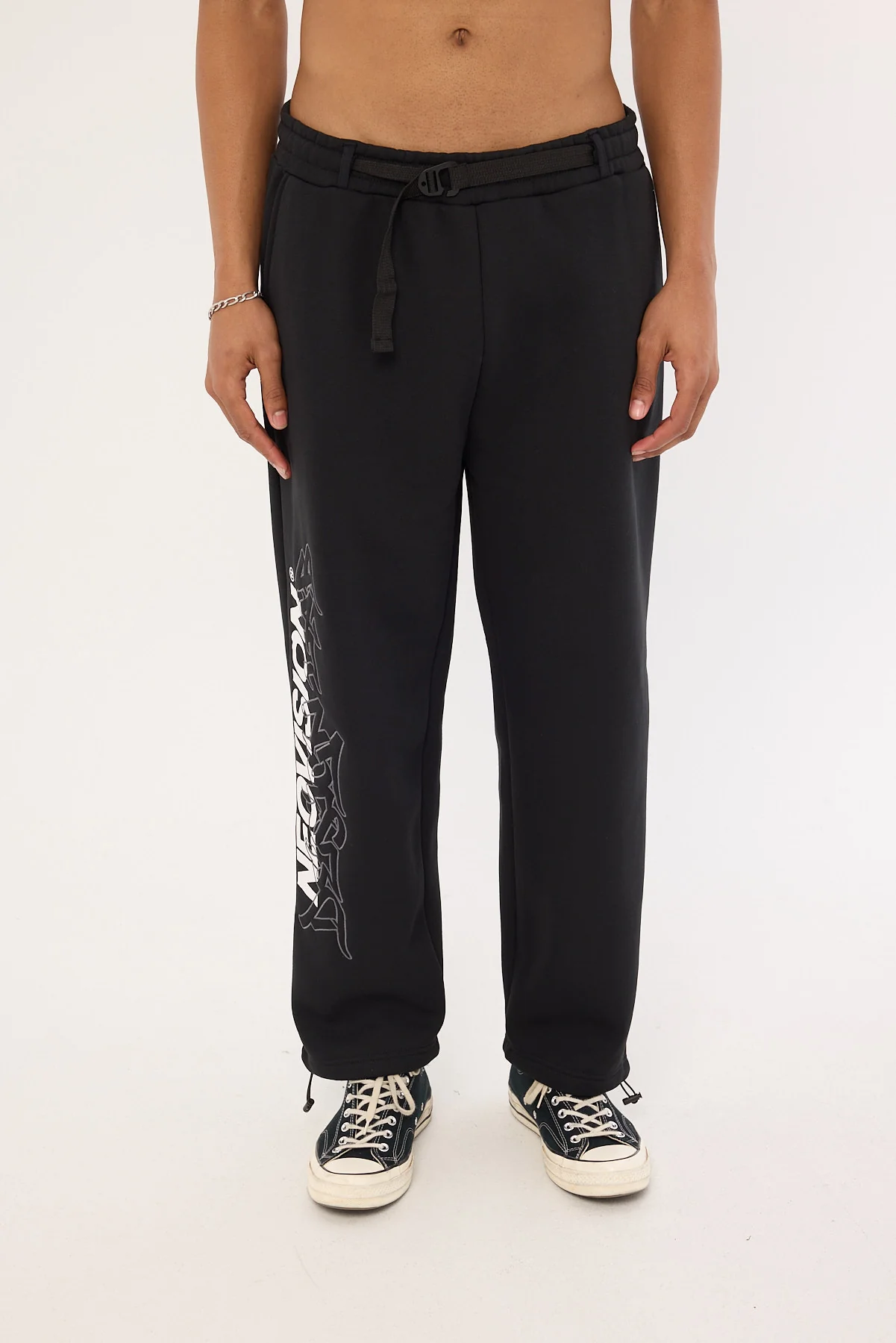 Neovision Offset Elastic Cuff Sweat Pant Black - Image 7