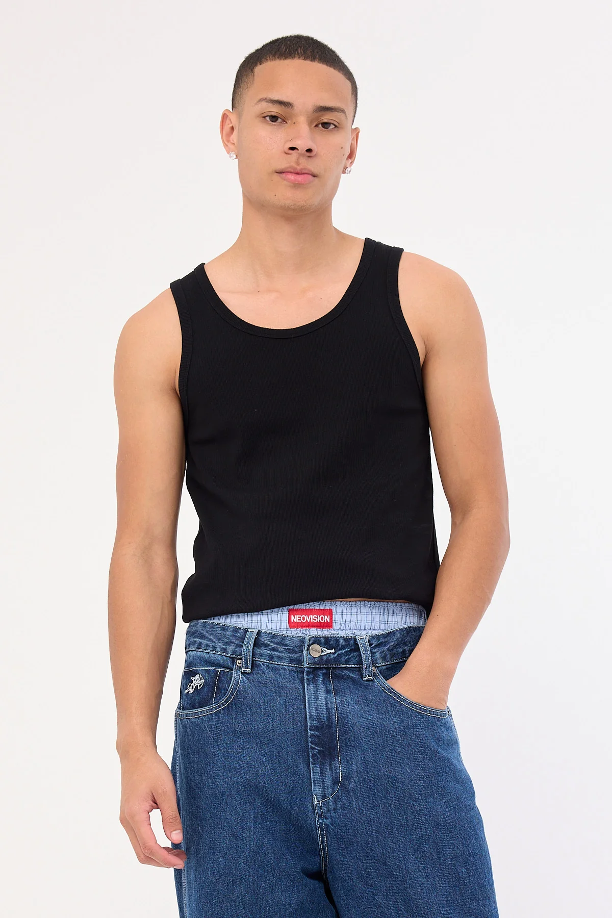Neovision On Lock Boxer Short Blue Check