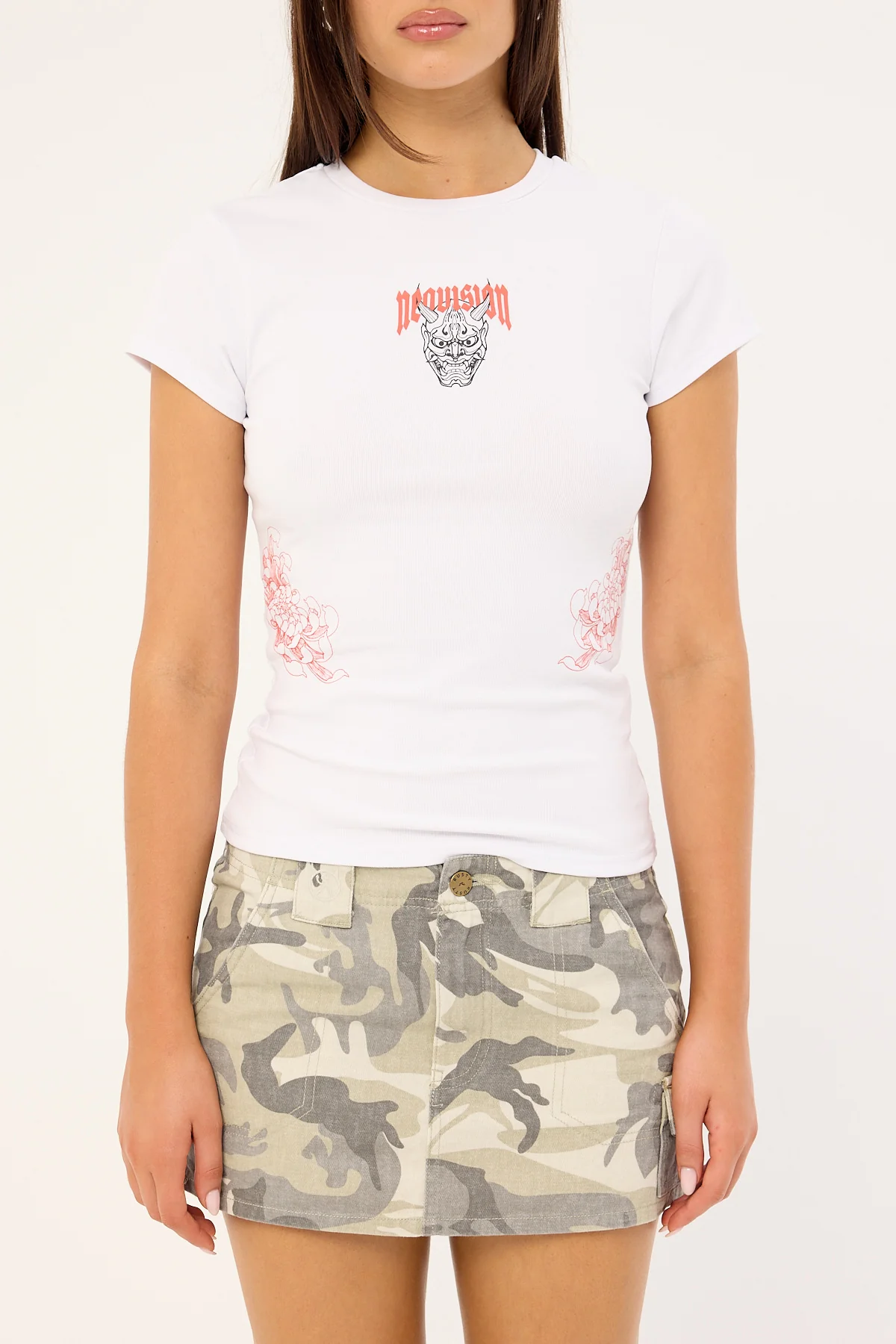 Neovision Oni Baby Tee White - Image 6