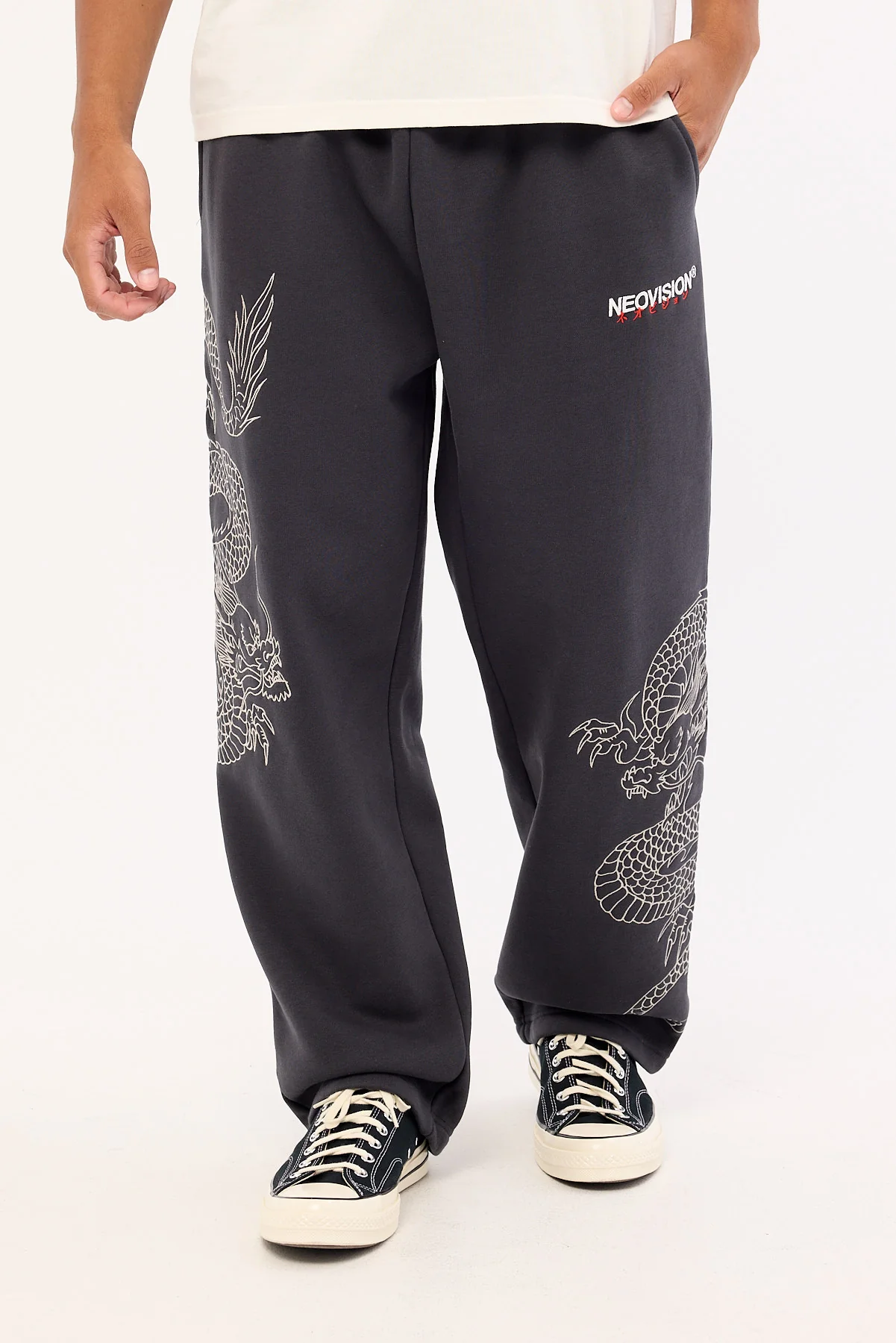 Neovision Onryu Baggy Sweat Pant Washed Black - Image 2