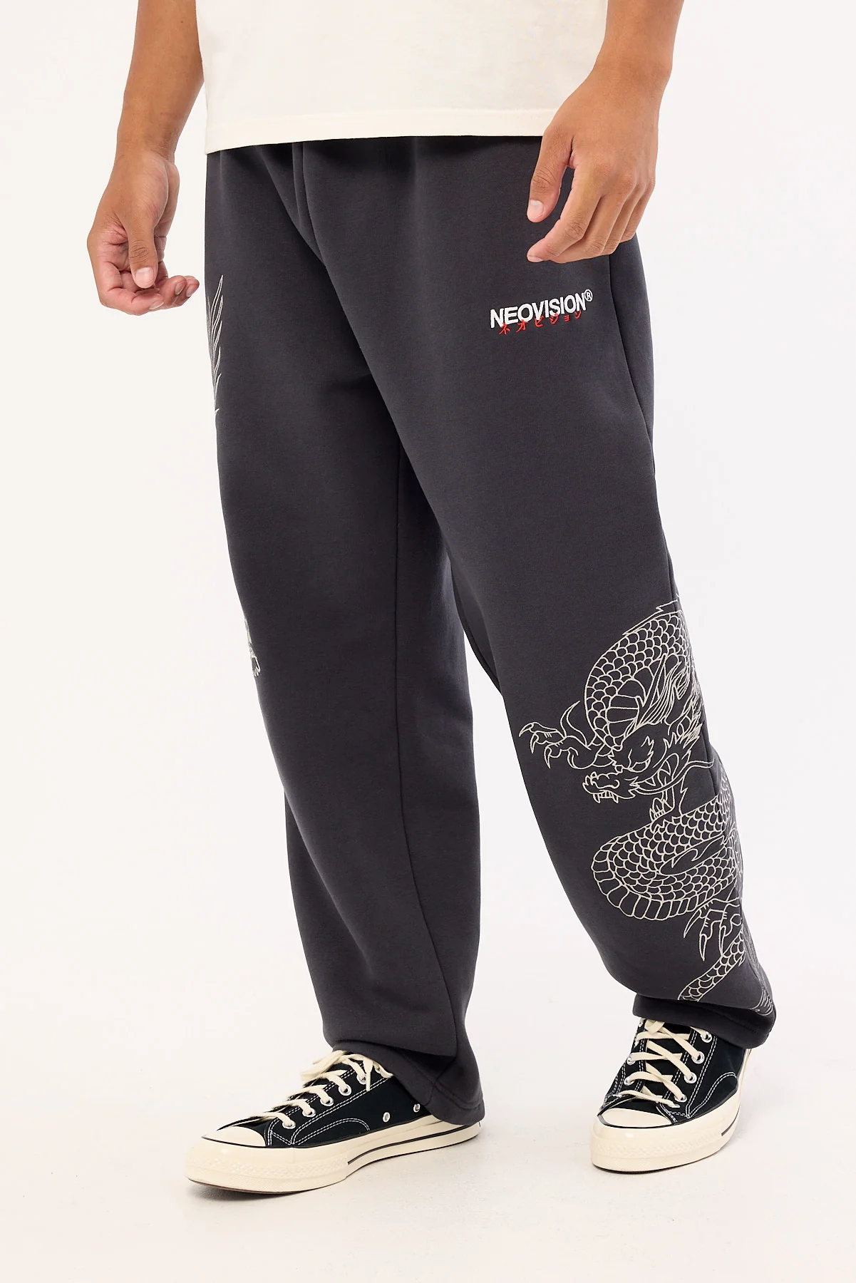 Neovision Onryu Baggy Sweat Pant Washed Black - Image 3