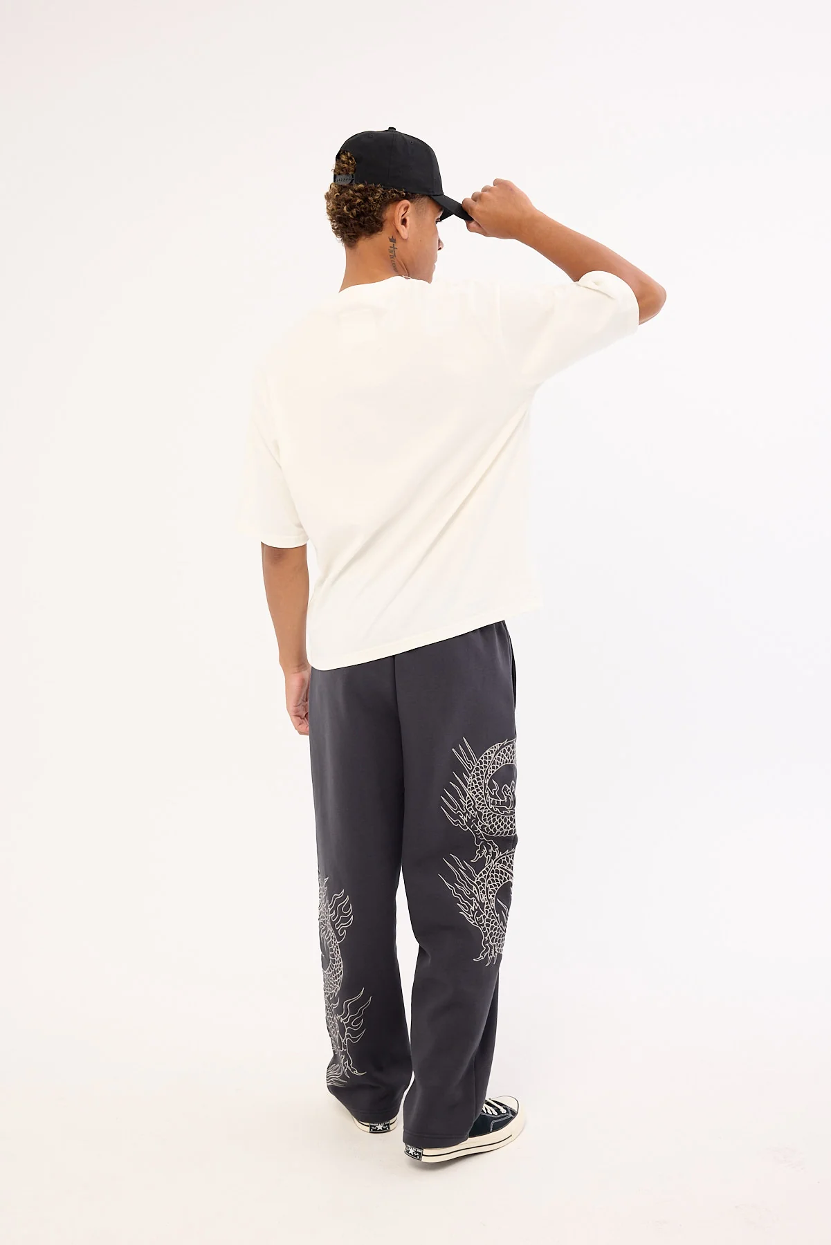 Neovision Onryu Baggy Sweat Pant Washed Black - Image 5