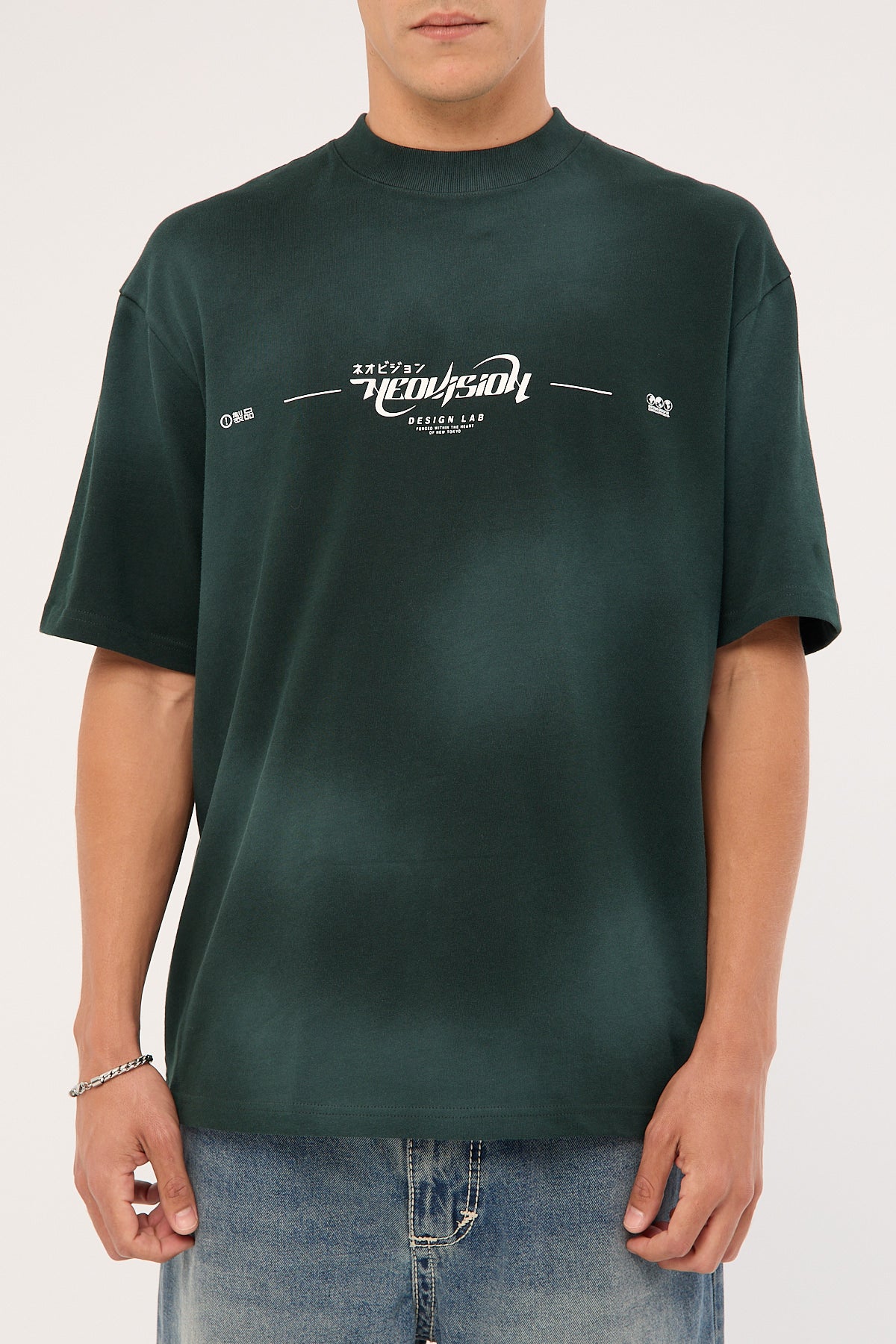 Neovision Orbitron Oversize Super Heavy Tee Sunfade Dark Green - Image 10
