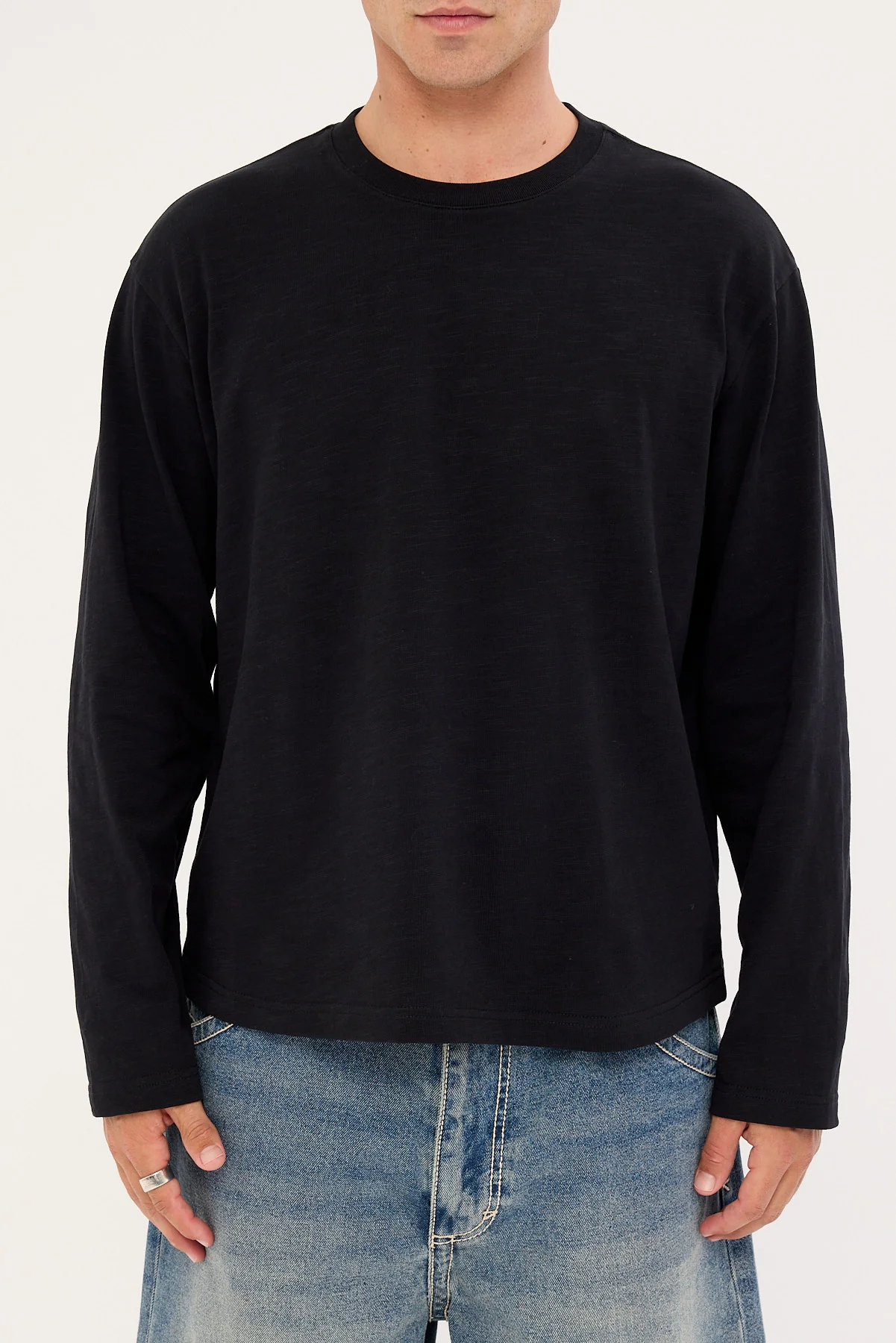 Neovision Origin Slub Long Sleeve Tee Black - Image 6