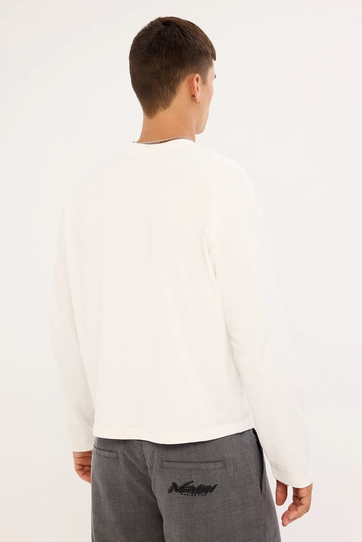 Neovision Origin Slub Long Sleeve Tee White - Image 4