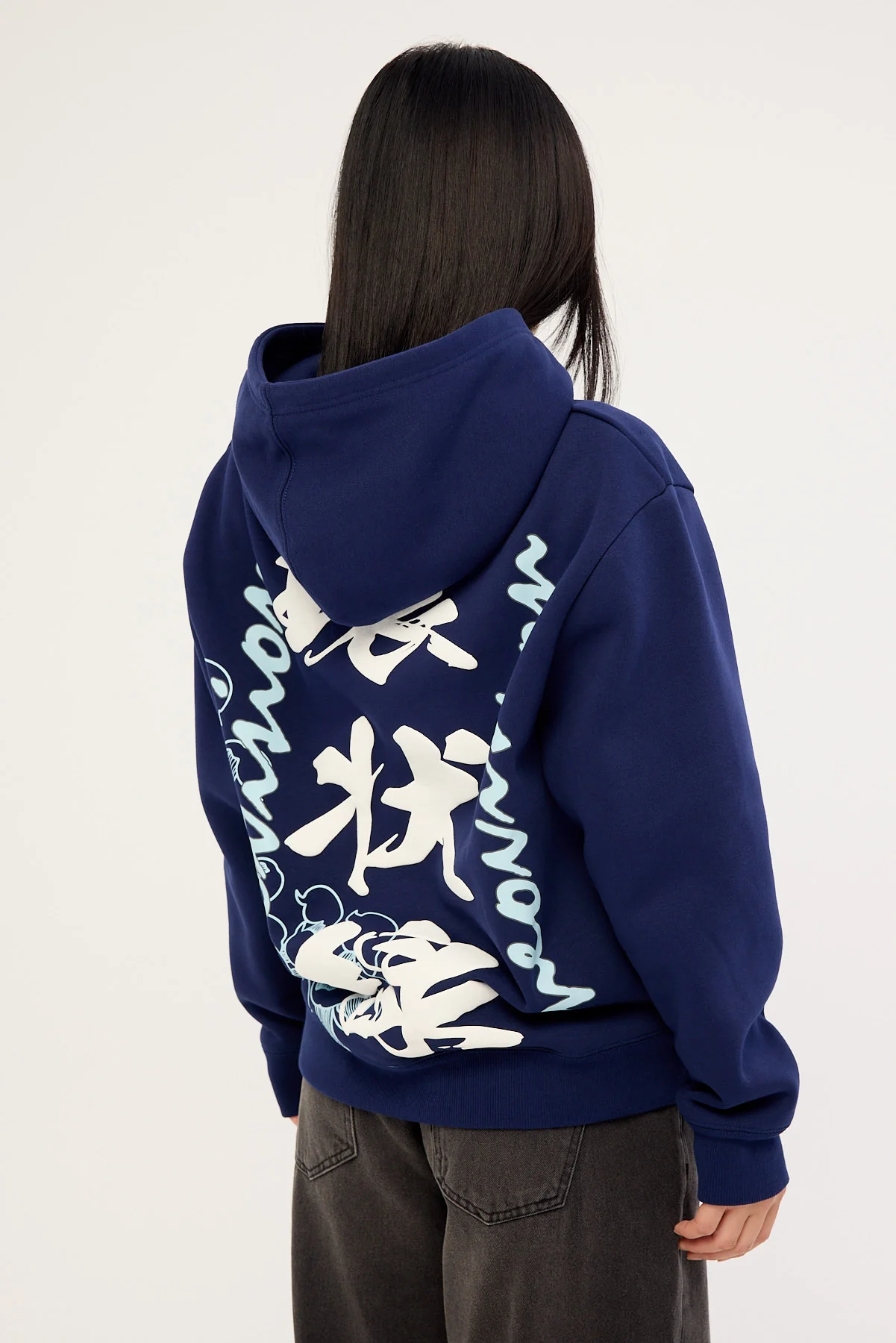Neovision Osaka Night Relaxed Hoodie Navy - Image 2