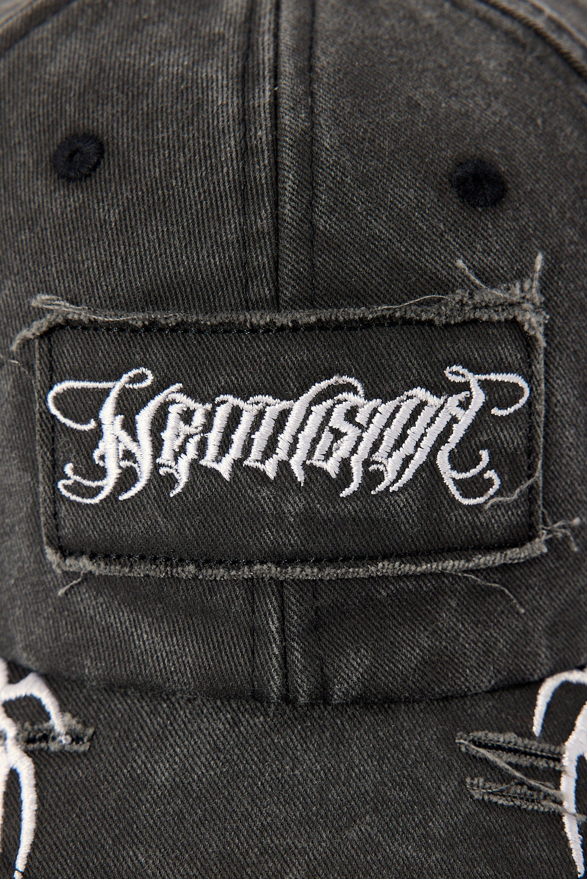 Neovision Patchy Distressed Dad Cap Washed Black - Image 2