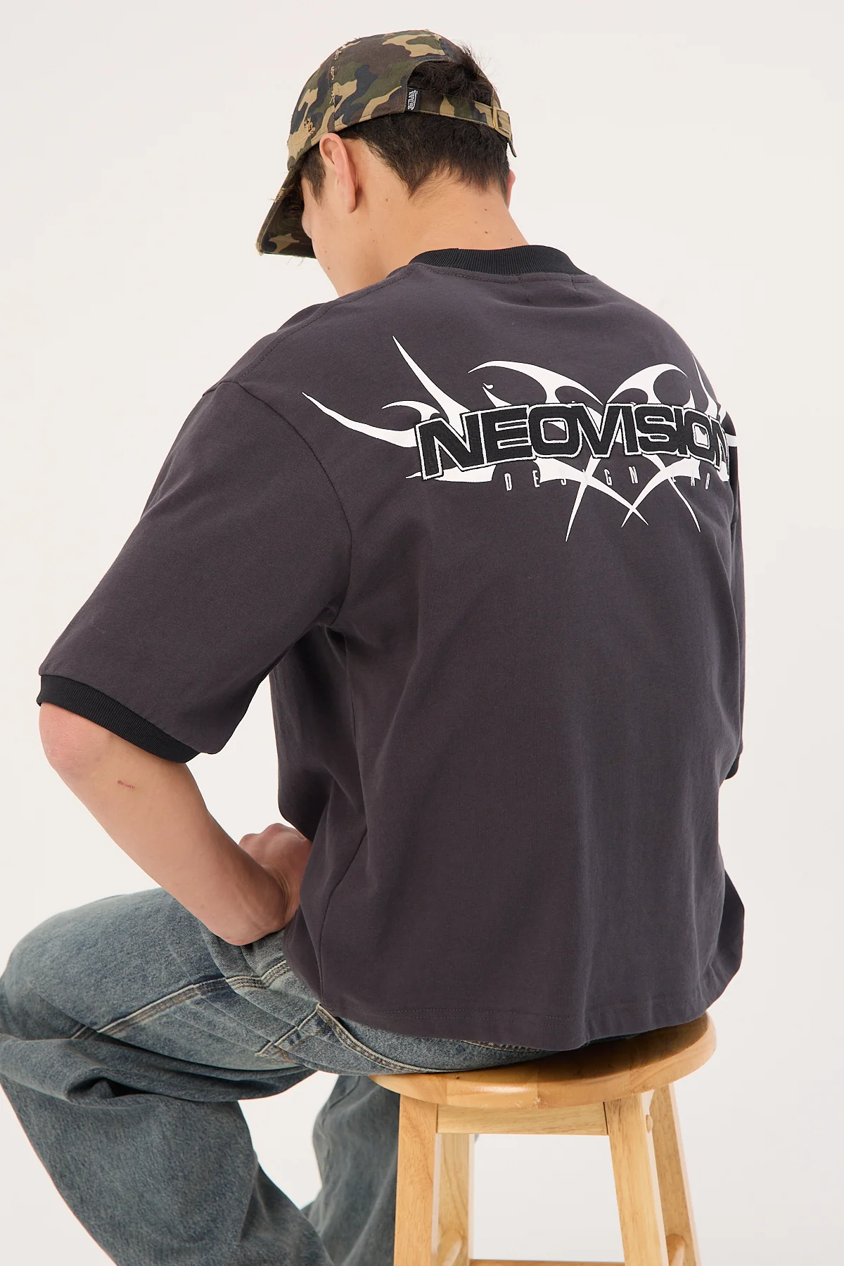 Neovision Perpetual Cropped Street Super Heavy Tee Asphalt