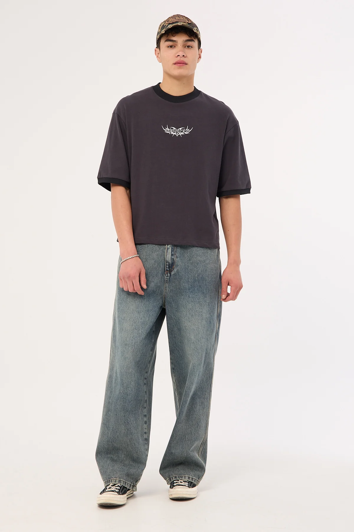 Neovision Perpetual Cropped Street Super Heavy Tee Asphalt - Image 2
