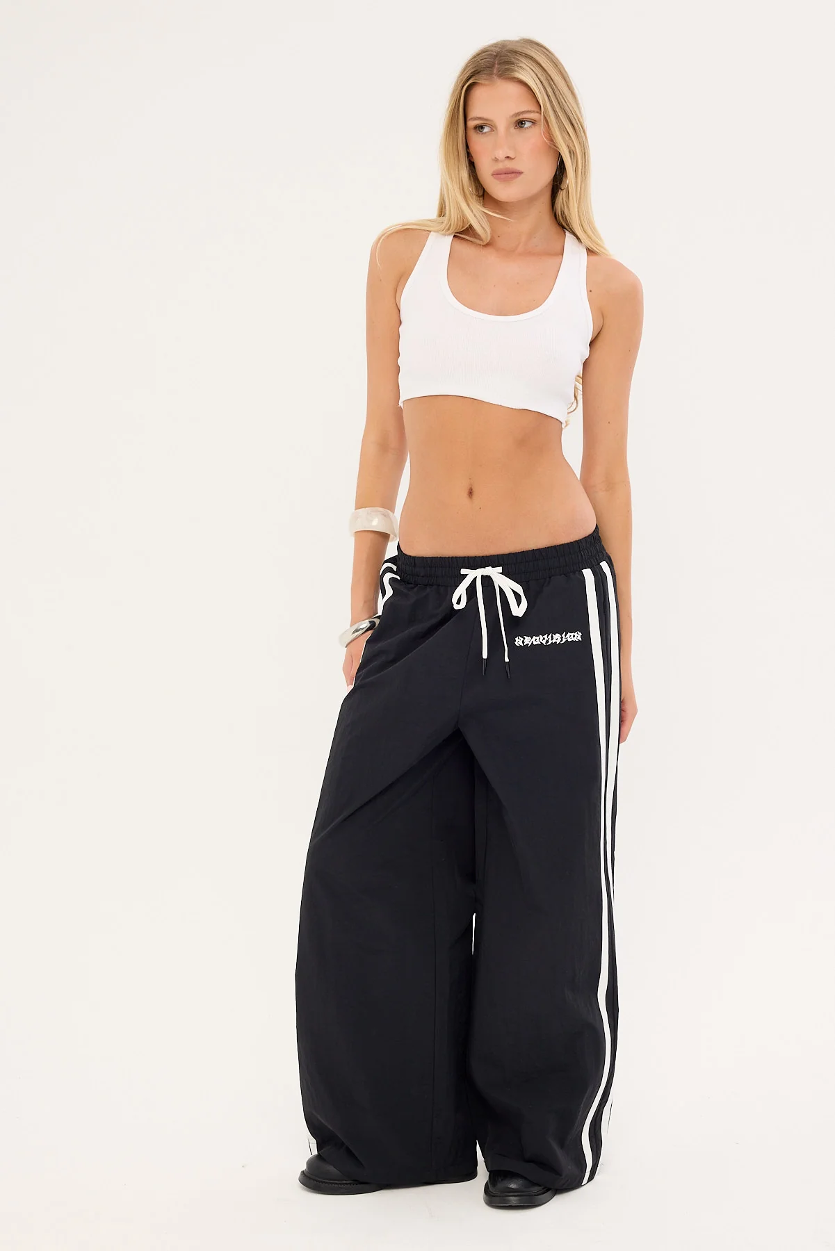 Neovision Phase Wide Leg Track Pant Black