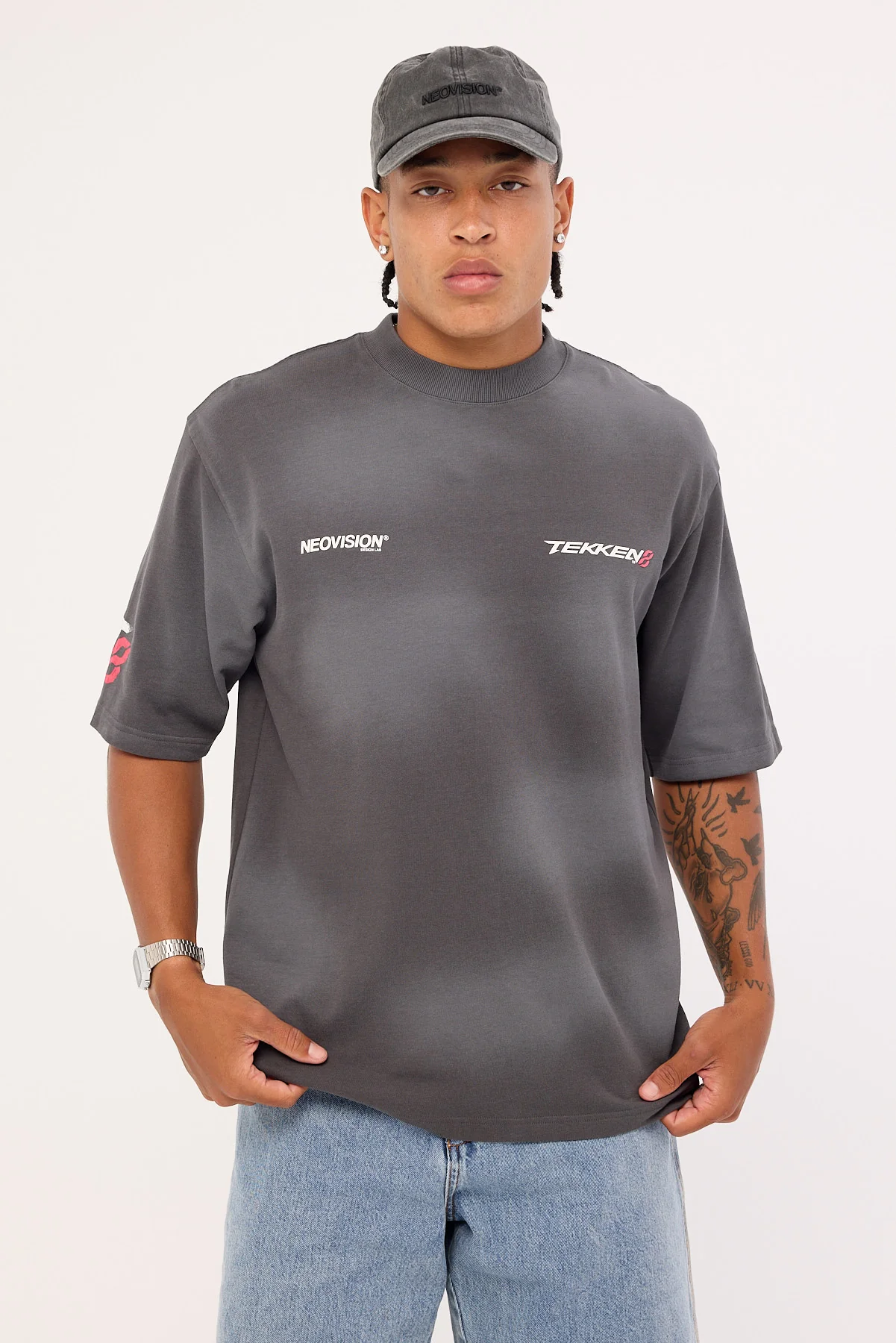 Neovision Poster Street Super Heavy Tee Sunfade Ash Black - Image 5