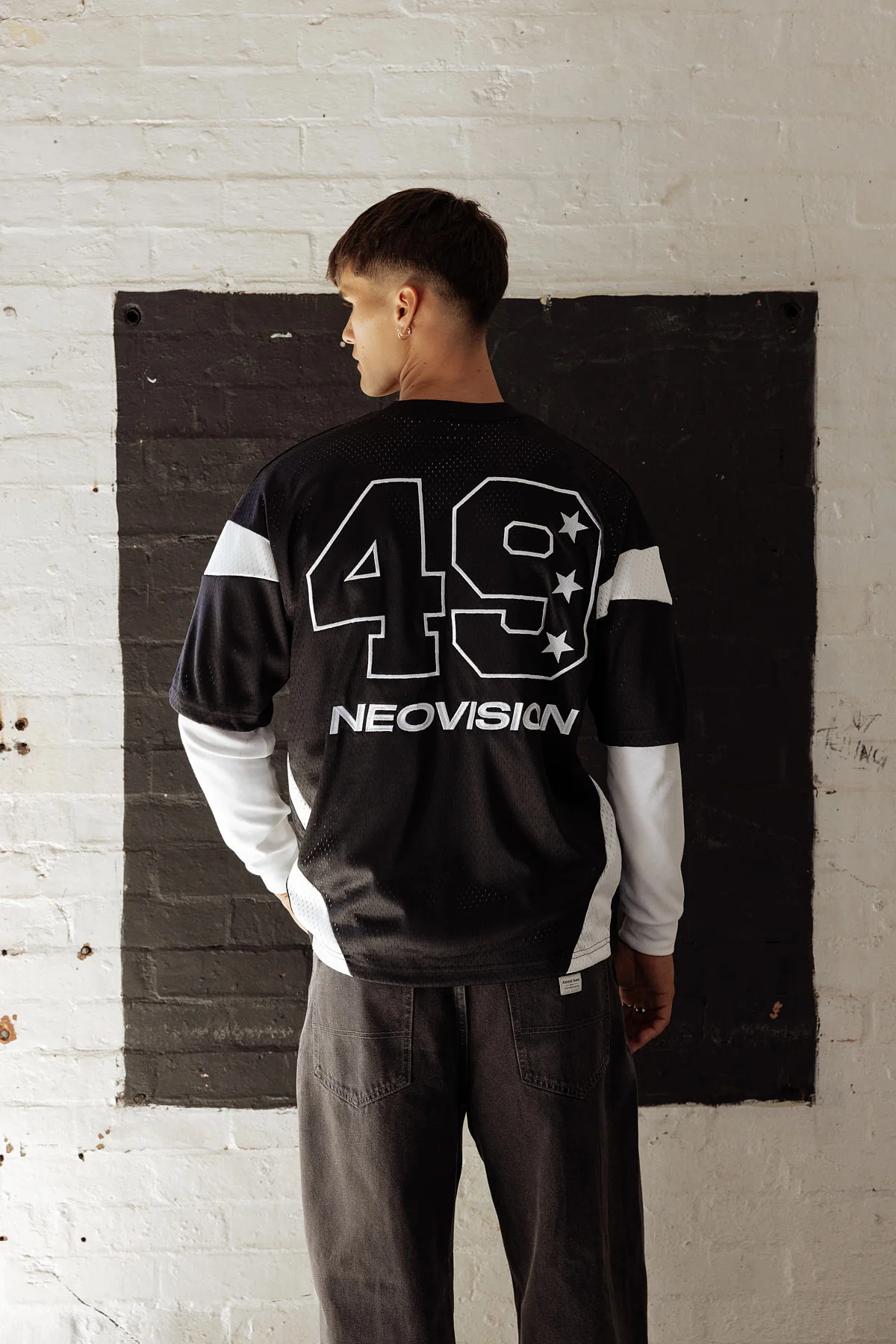 Neovision Protagonist V Neck Jersey Black - Image 3