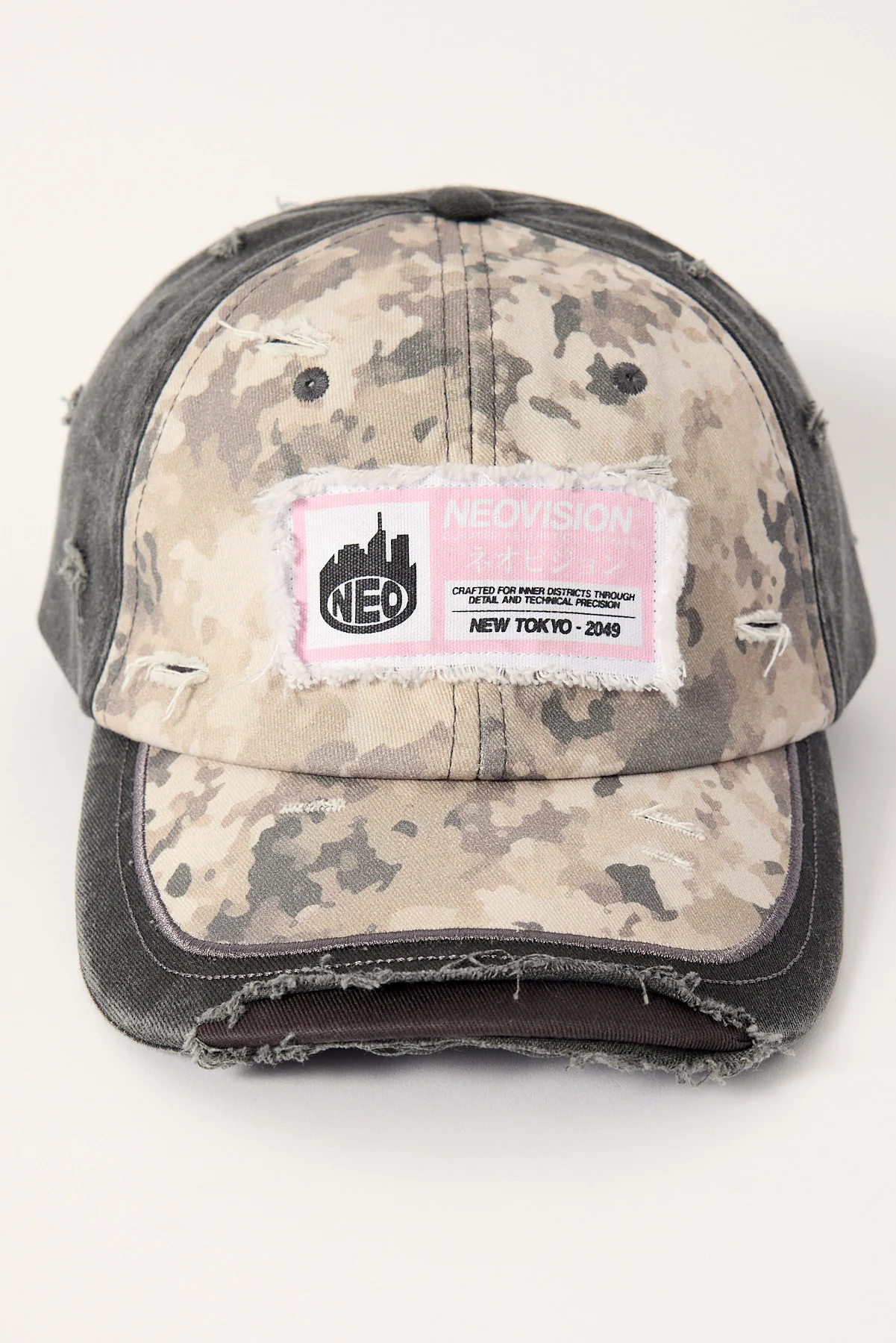 Neovision Pyrite Distressed Camo Dad Cap Camo