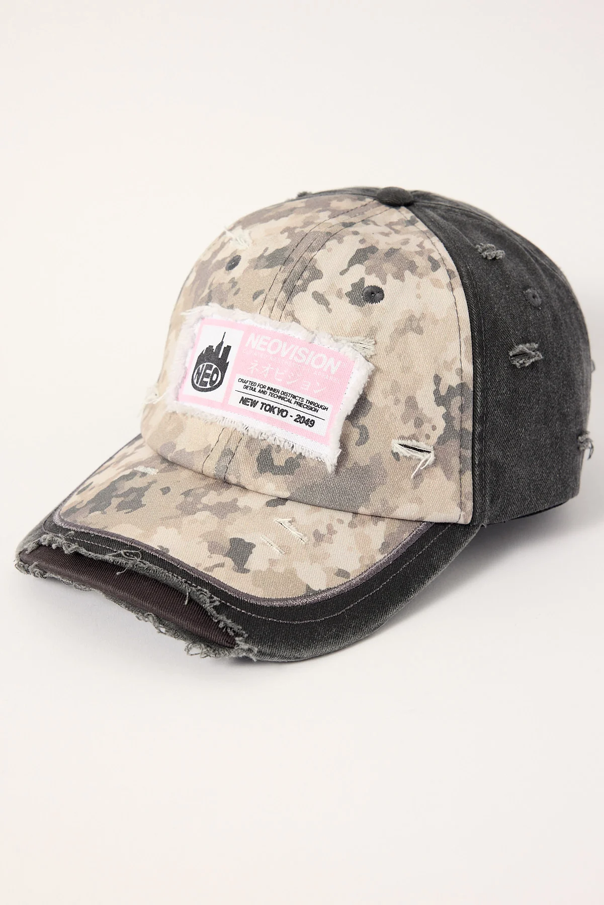 Neovision Pyrite Distressed Camo Dad Cap Camo - Image 3