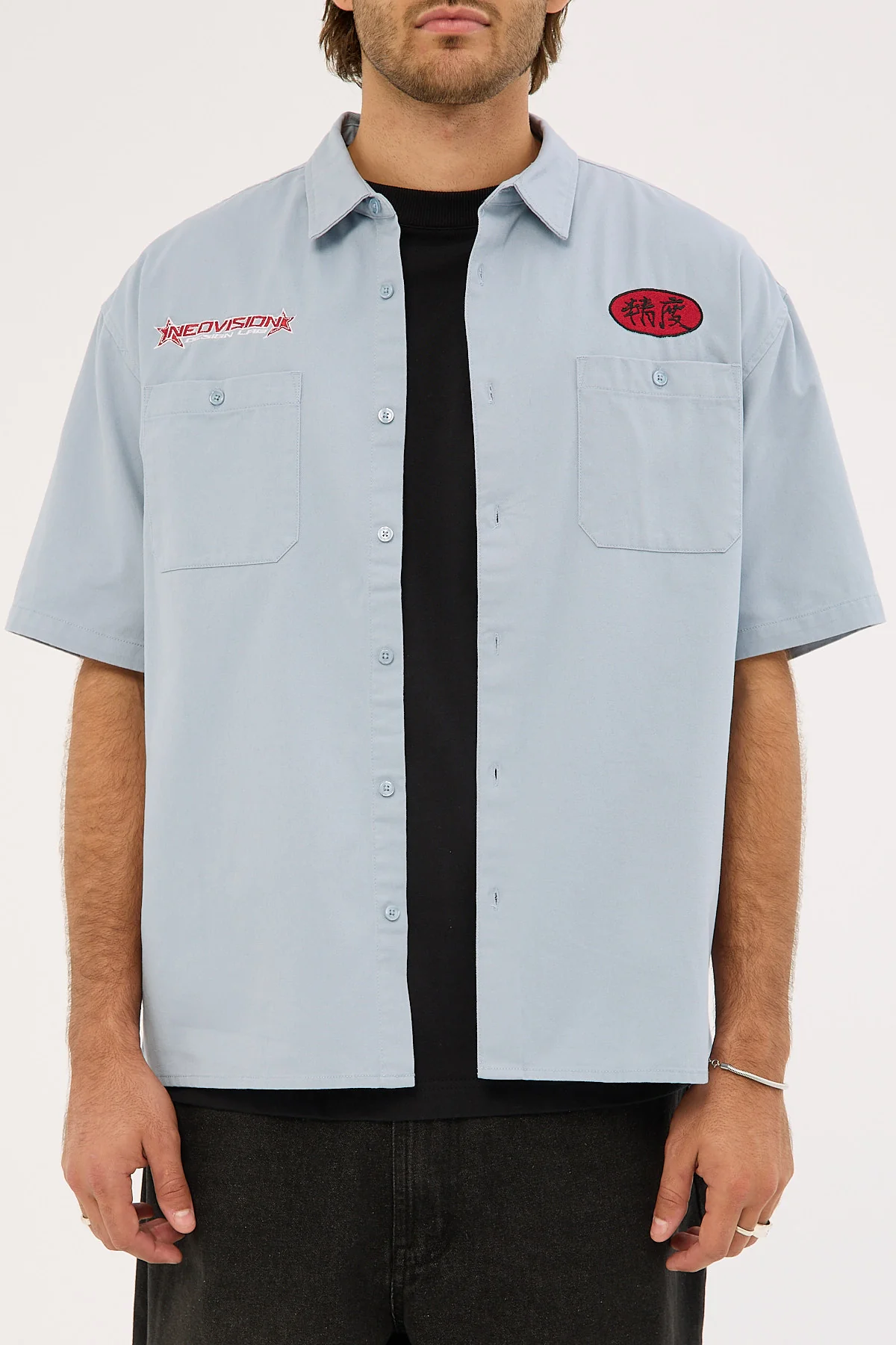Neovision Radar Oversize Short Sleeve Shirt Blue - Image 12