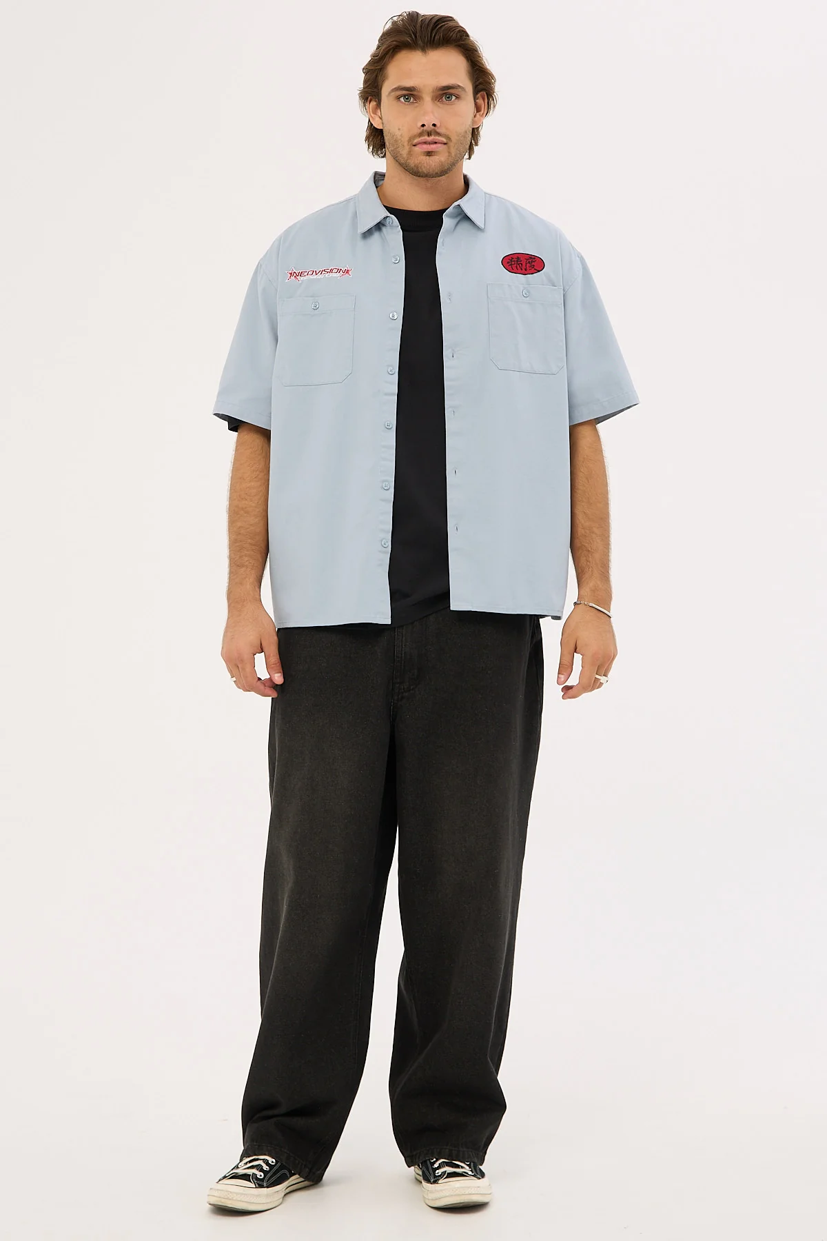 Neovision Radar Oversize Short Sleeve Shirt Blue - Image 2