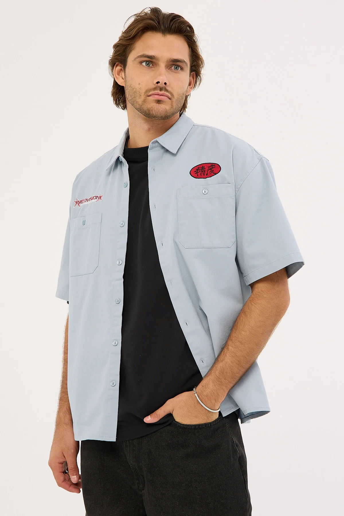 Neovision Radar Oversize Short Sleeve Shirt Blue - Image 6