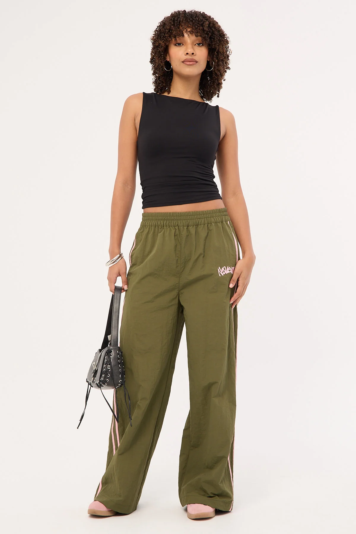 Neovision Radical Contrast Stripe Pant Khaki Green - Image 2
