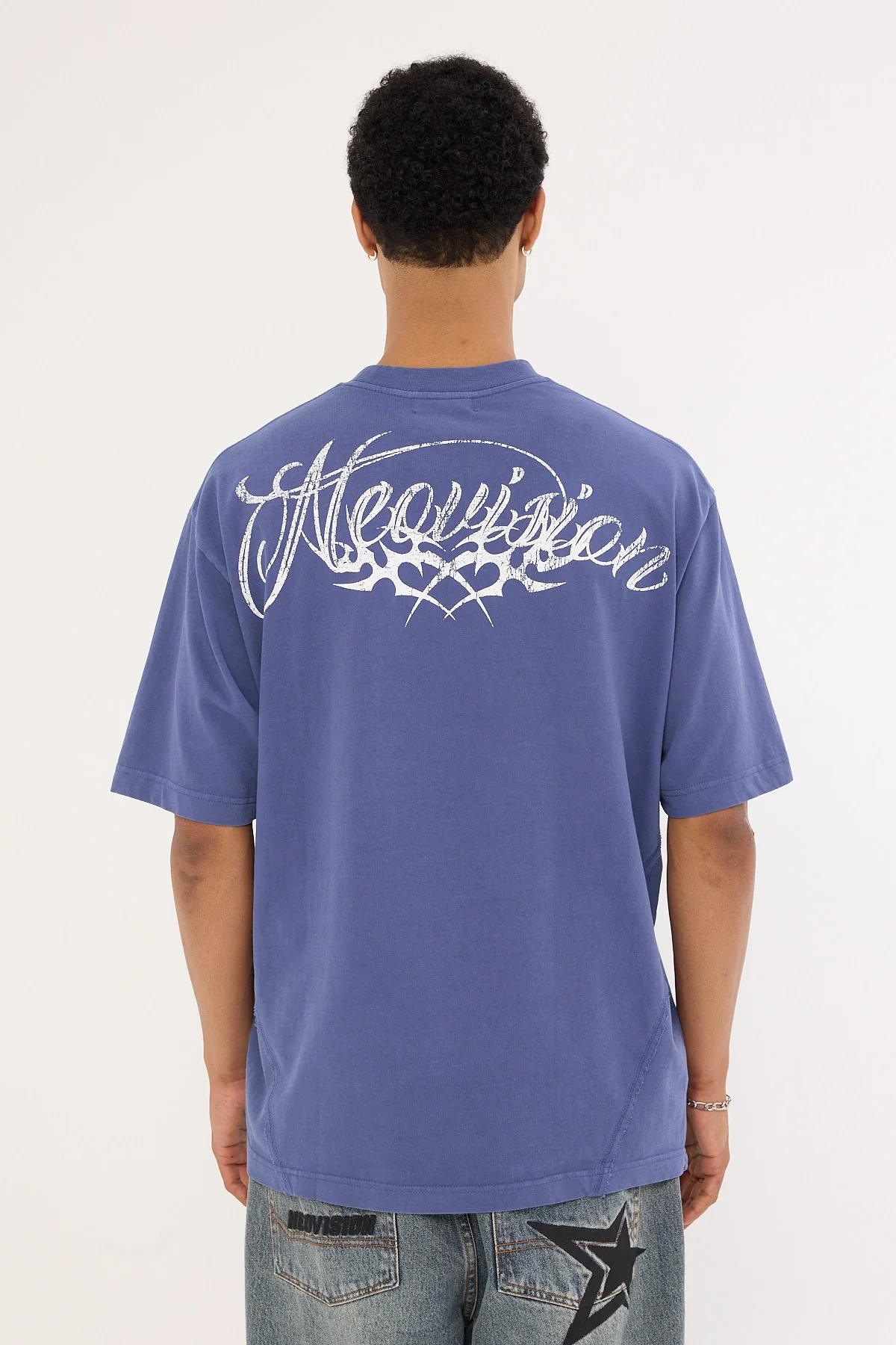 Neovision Ragged Oversize Super Heavy Tee Washed Blue - Image 10