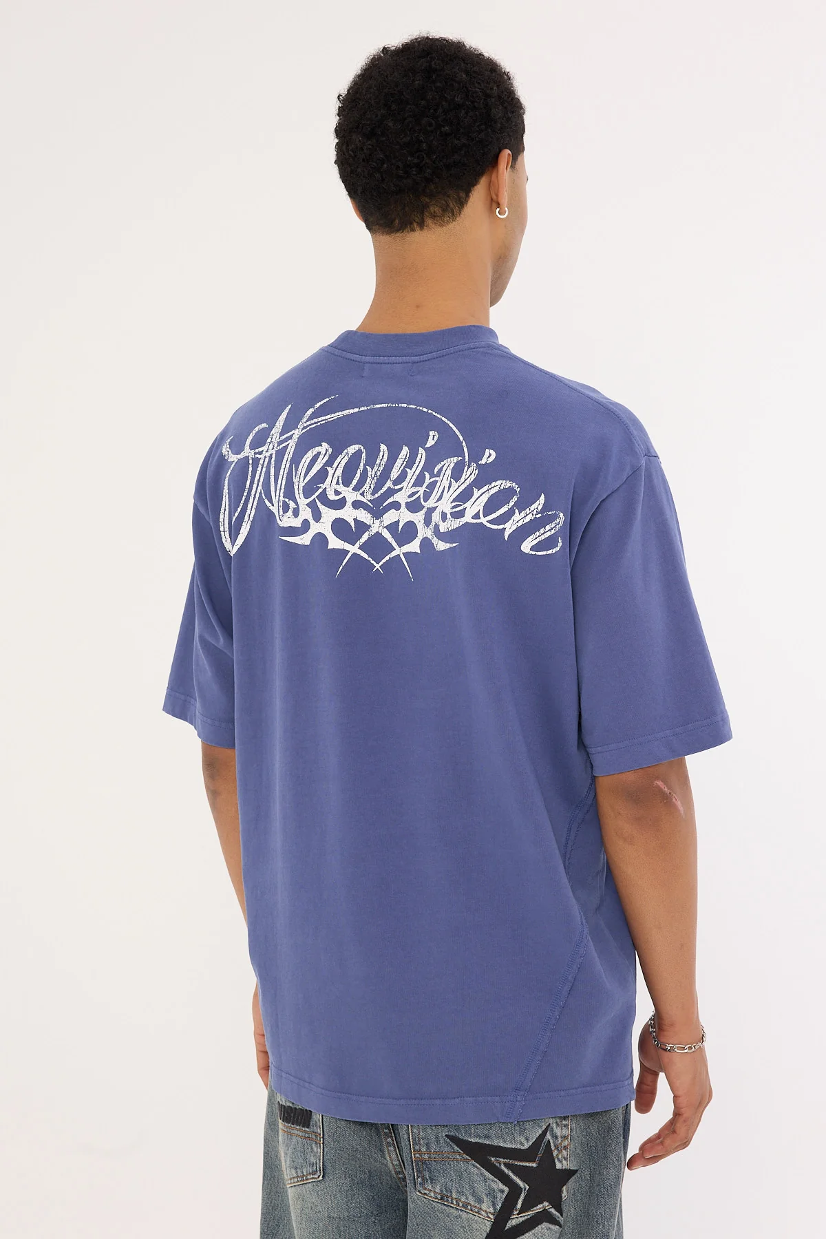 Neovision Ragged Oversize Super Heavy Tee Washed Blue - Image 6