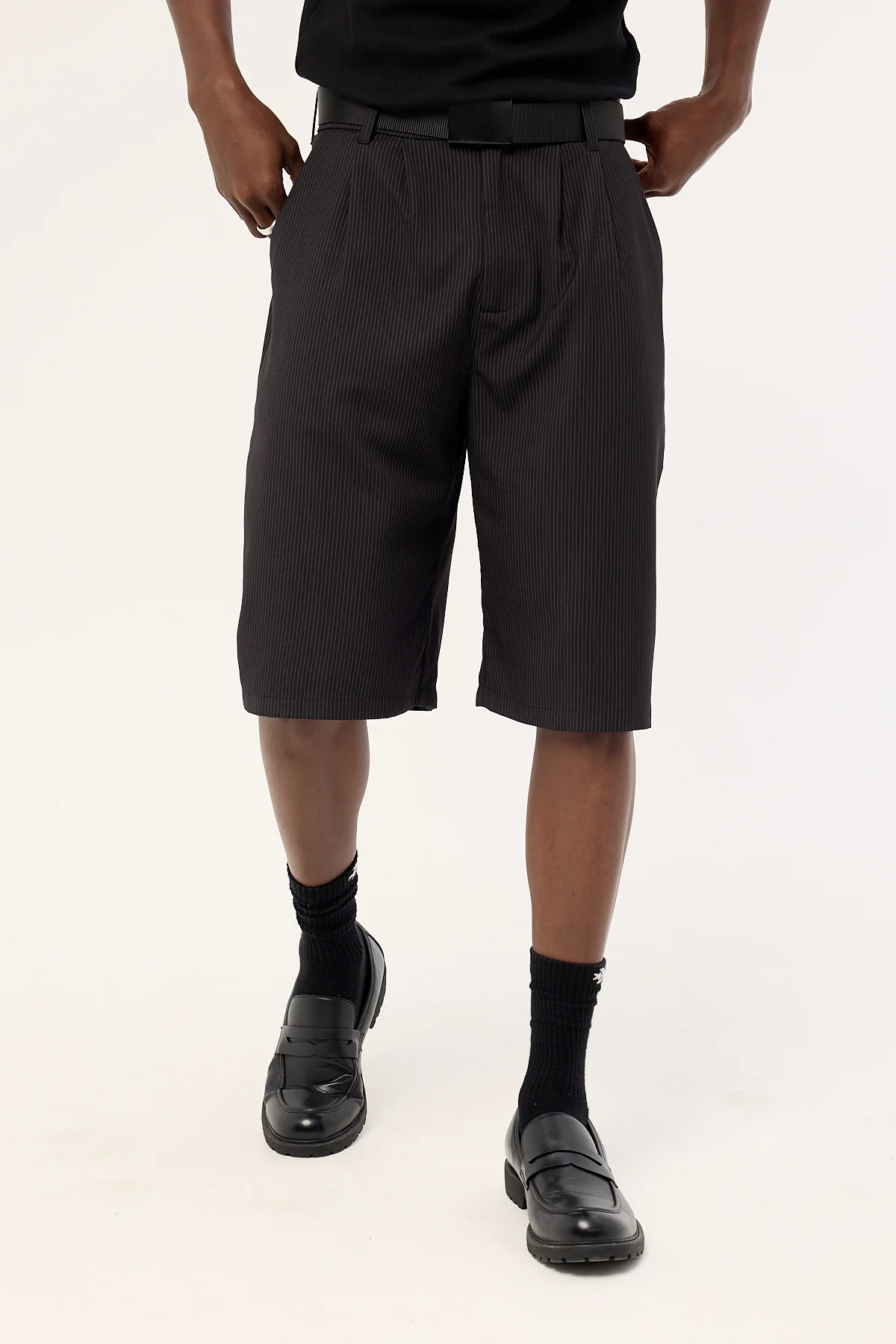 Neovision Razed Tailored Short Black Pinstripe - Image 2