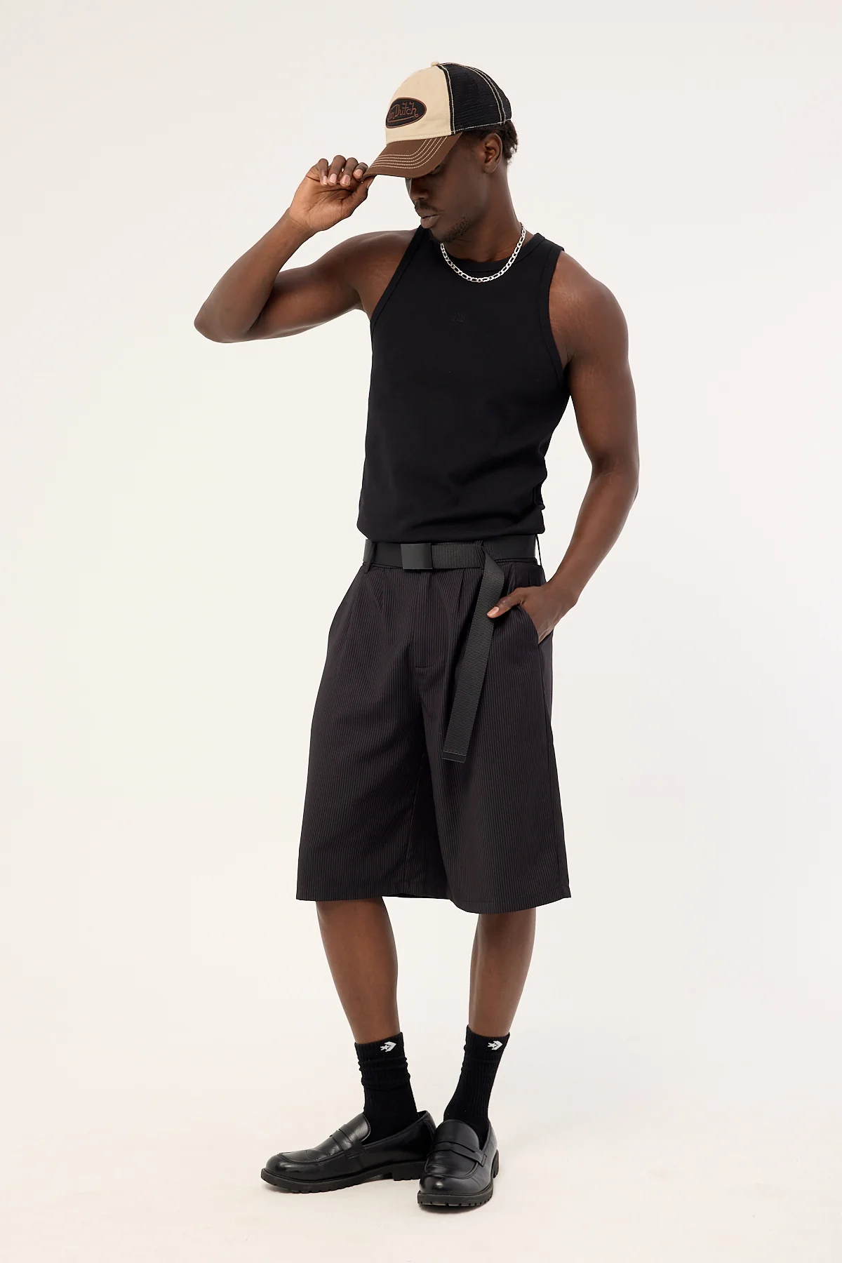 Neovision Razed Tailored Short Black Pinstripe - Image 5