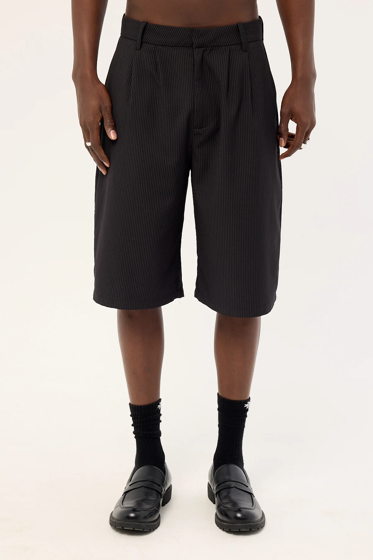 Neovision Razed Tailored Short Black Pinstripe - Image 7