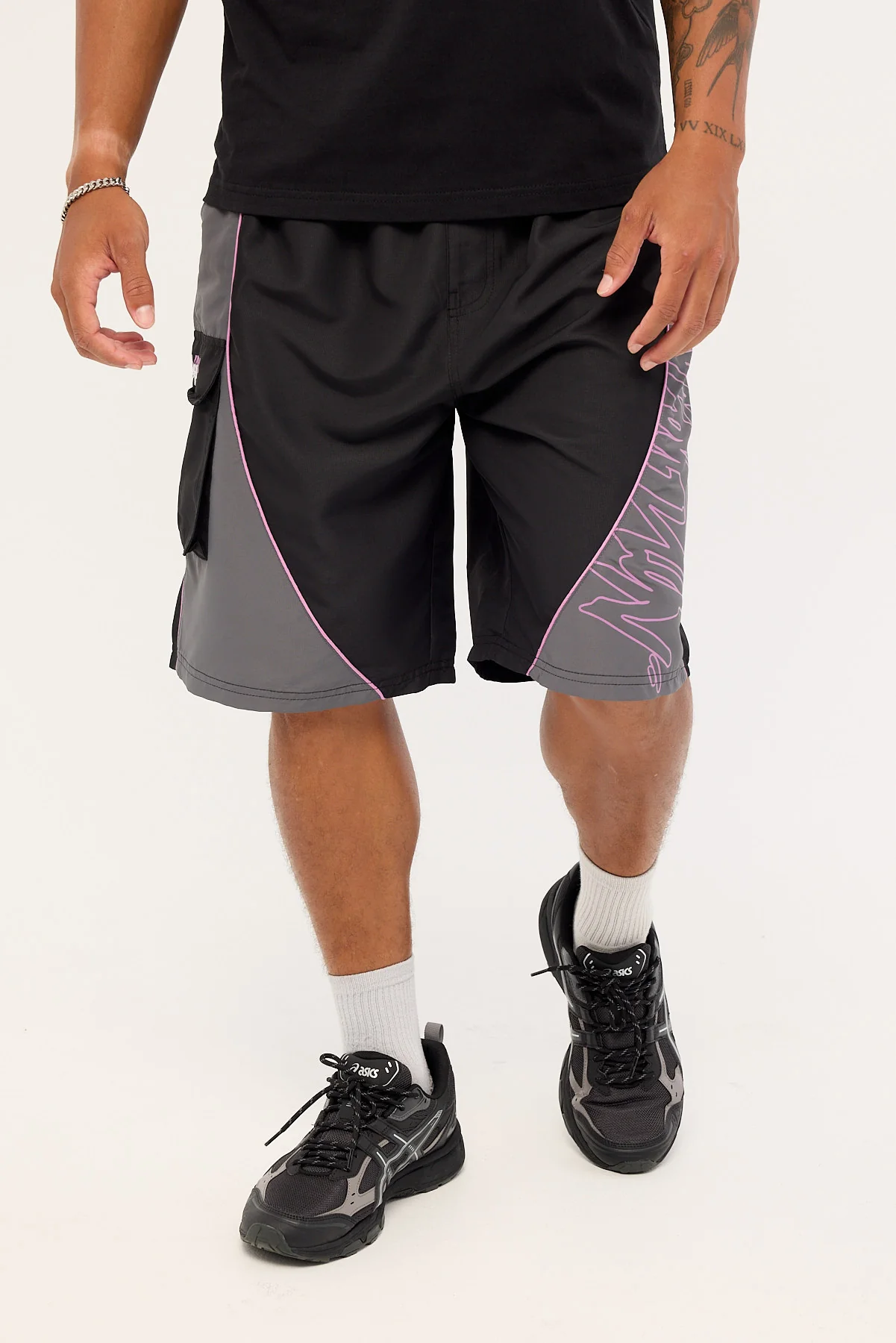 Neovision Reflekt Elastic Waist Cargo Boardshort Black/Grey - Image 2