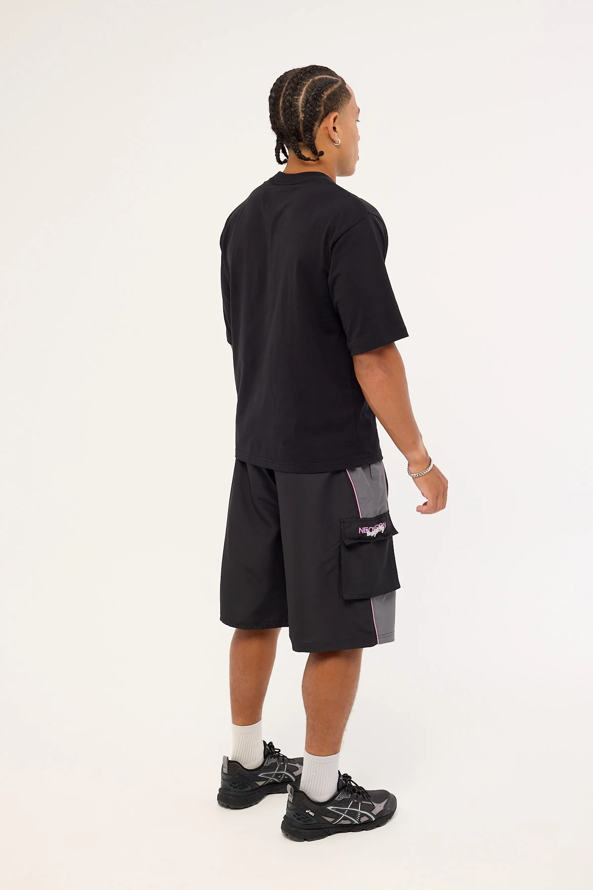 Neovision Reflekt Elastic Waist Cargo Boardshort Black/Grey - Image 6